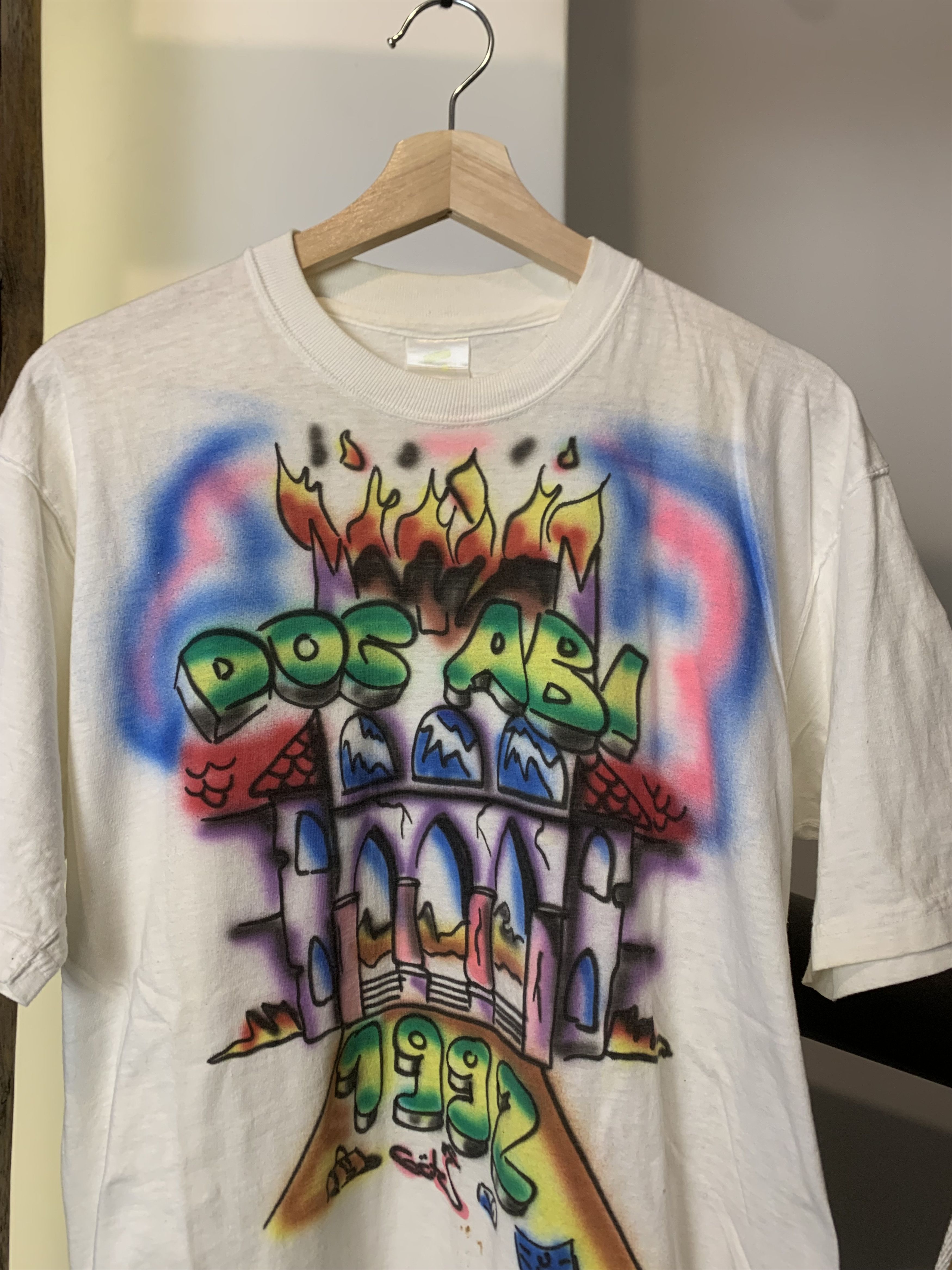 Other 1992 Dog Abi Graffiti Art Overprint Shirt y2k Size US L / EU 52-54 / 3 - 3 Thumbnail
