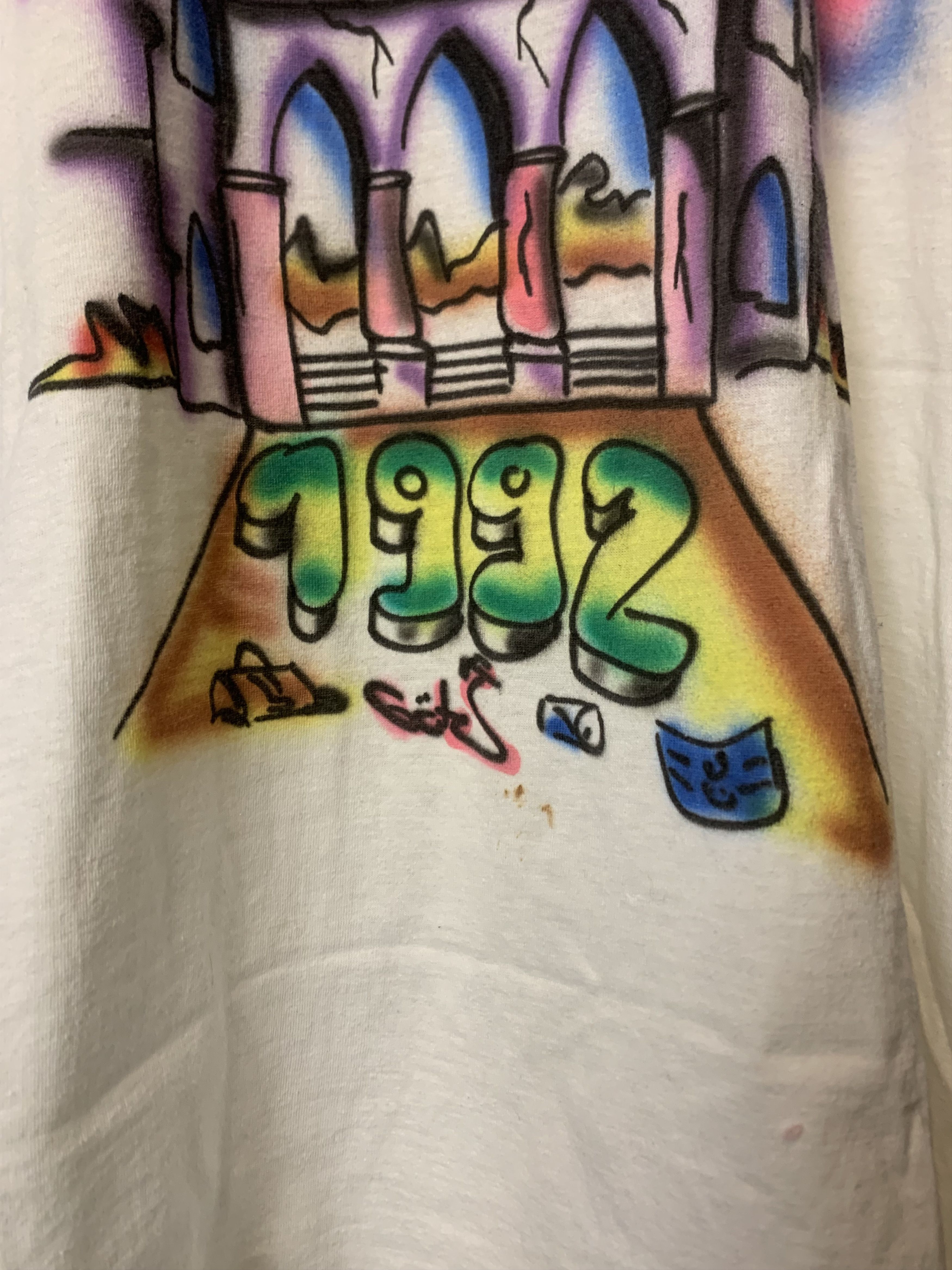 Other 1992 Dog Abi Graffiti Art Overprint Shirt y2k Size US L / EU 52-54 / 3 - 6 Thumbnail