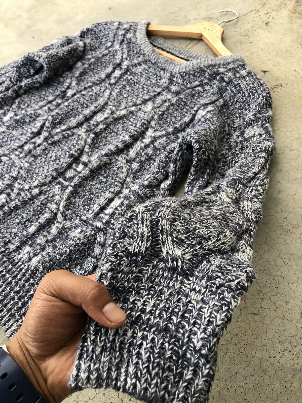 Aran Isles Knitwear × Designer × Japanese Brand 🔴Japanese Unbrand Knitware Free Style Pureknit Size US S / EU 44-46 / 1 - 6 Thumbnail