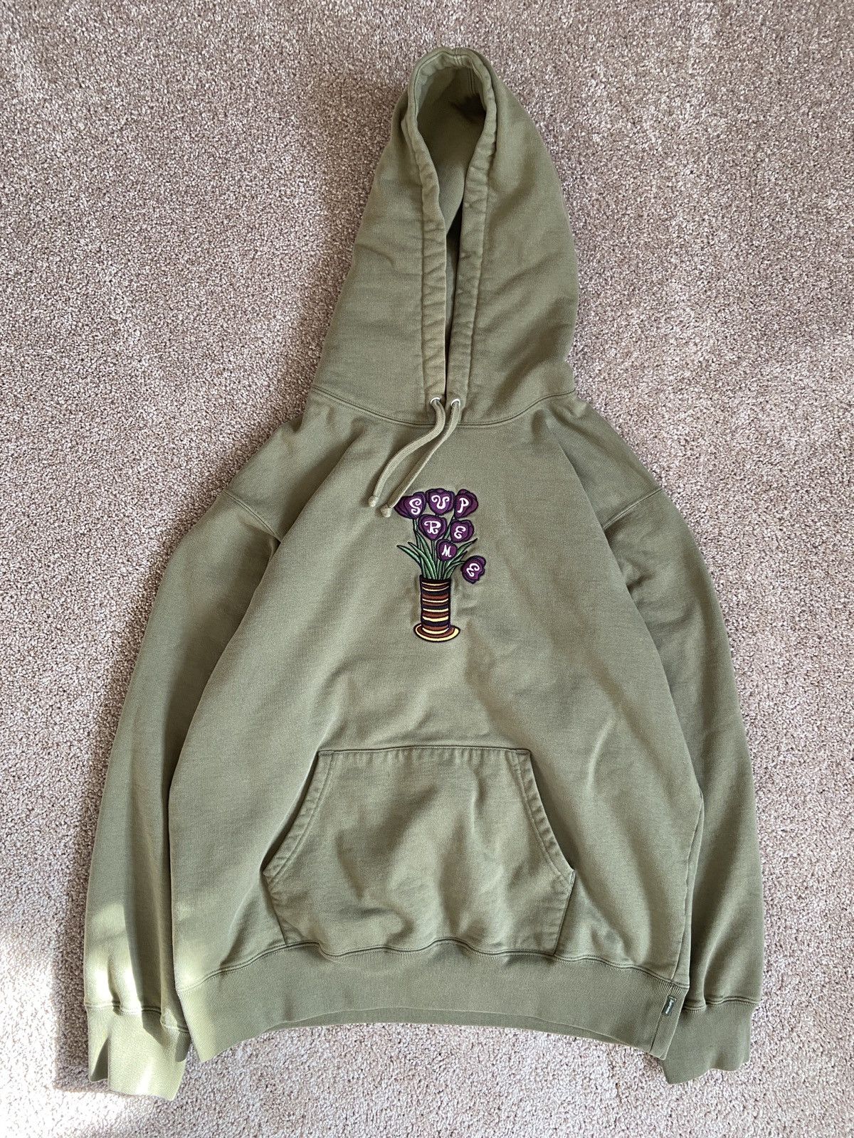 Supreme Flowers Hooded Sweatshirt