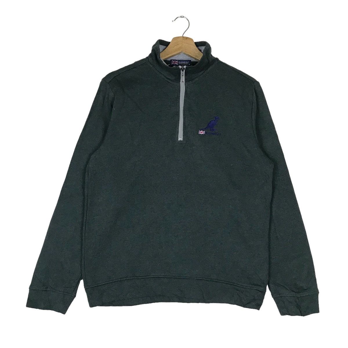 Vintage Kangol Extra Comfort Quarter Zip Pullover Jumper