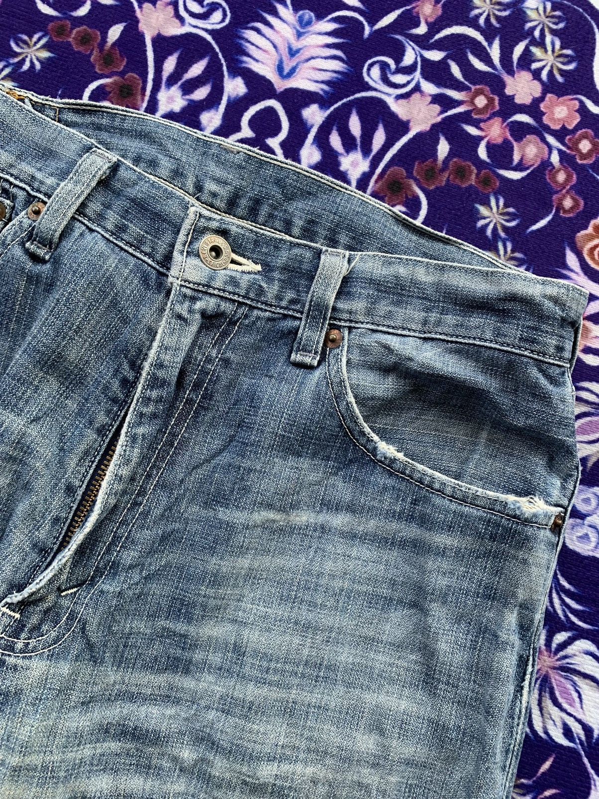 Levi's Vintage Clothing Vintage Levis 504 Faded Wash Denim Size US 31 - 3 Thumbnail