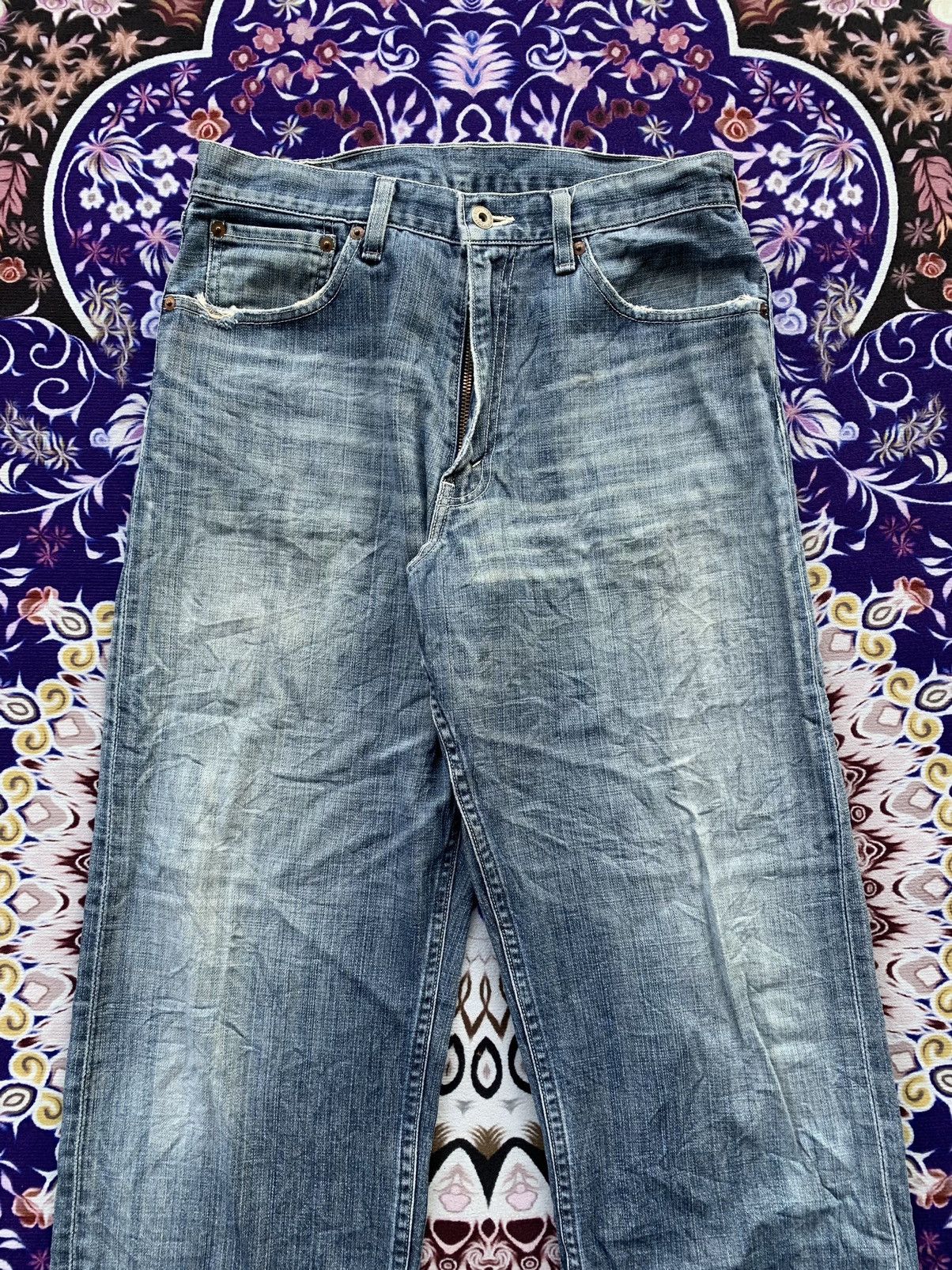 Levi's Vintage Clothing Vintage Levis 504 Faded Wash Denim Size US 31 - 2 Thumbnail
