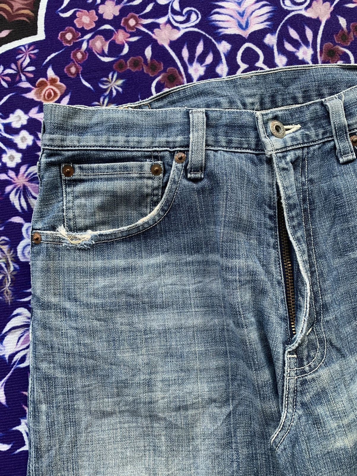 Levi's Vintage Clothing Vintage Levis 504 Faded Wash Denim Size US 31 - 4 Thumbnail