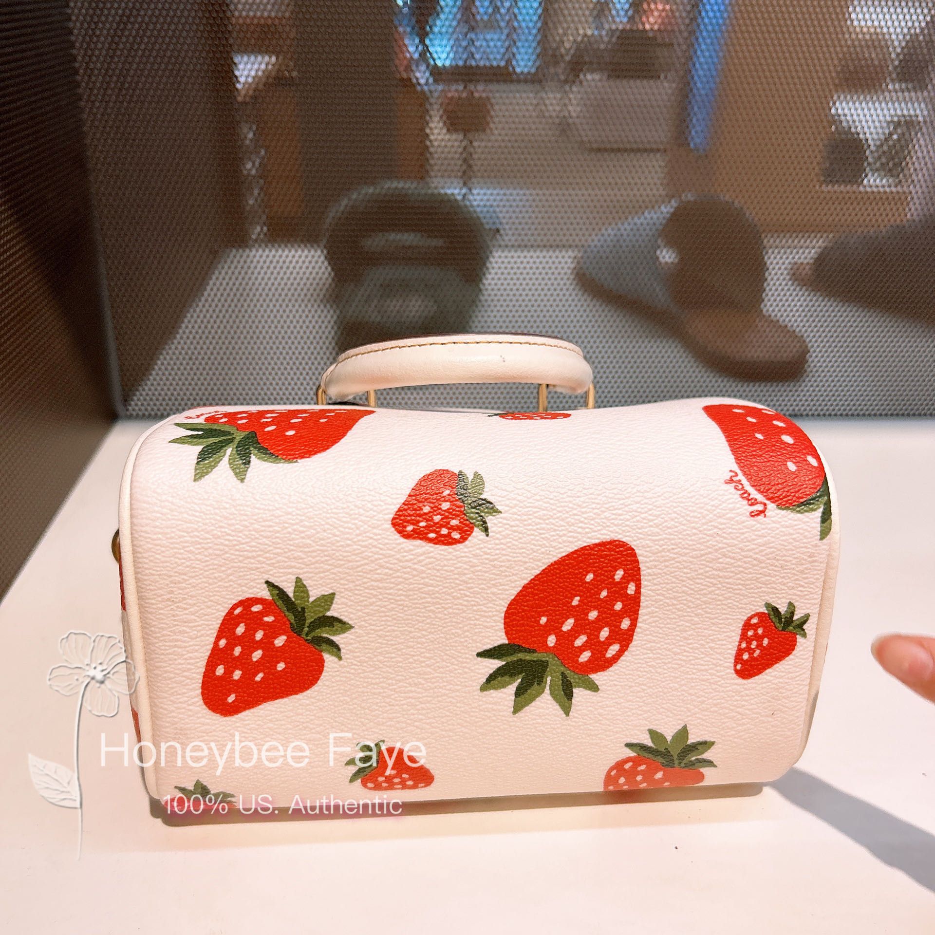 Coach Mini Rowan Crossbody With Wild Strawberry Print Size ONE SIZE - 3 Thumbnail