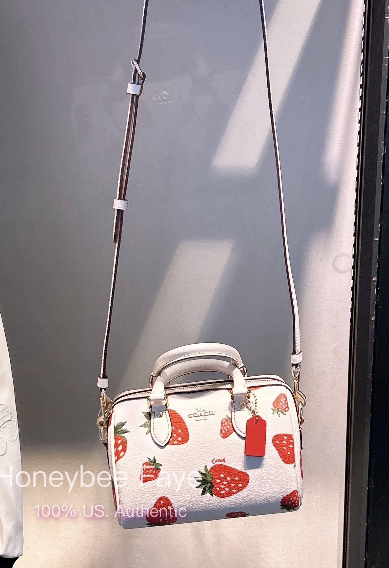 Coach Mini Rowan Crossbody With Wild Strawberry Print Size ONE SIZE - 6 Thumbnail