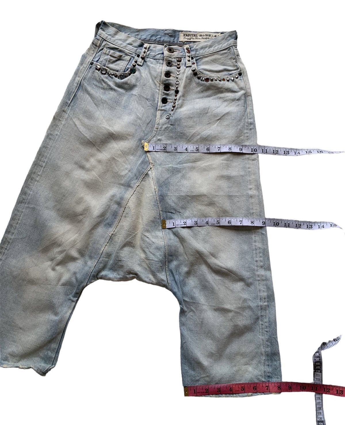 Kapital Kapital Dropped Crotch Selvedge Jeans Size 26" / US 2 / IT 38 - 13 Thumbnail