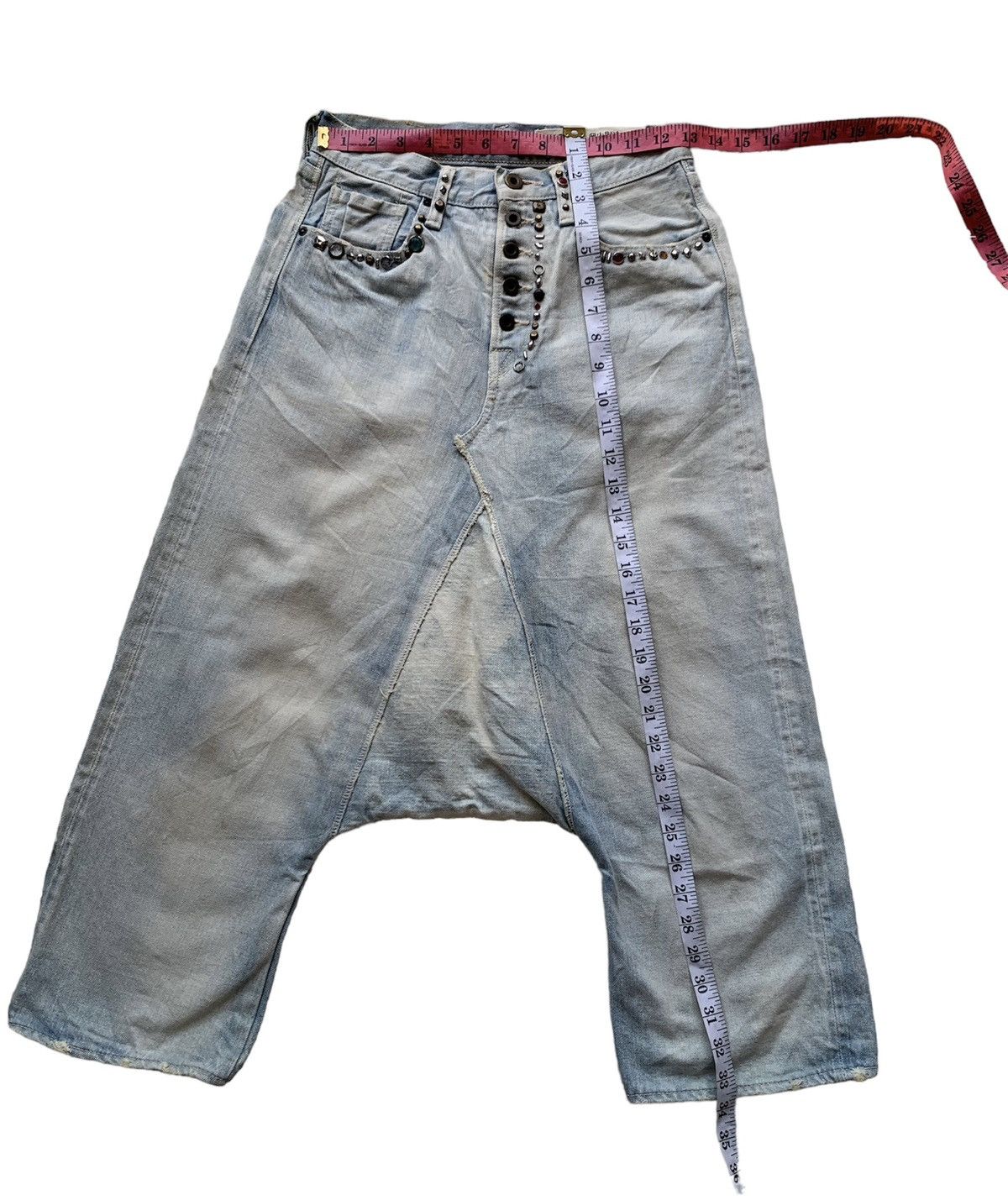 Kapital Kapital Dropped Crotch Selvedge Jeans Size 26" / US 2 / IT 38 - 11 Thumbnail