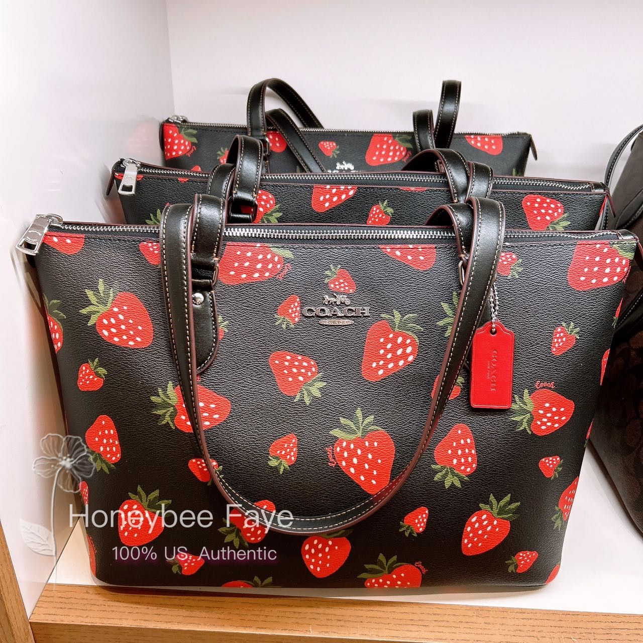 Coach deer best sale spot tote