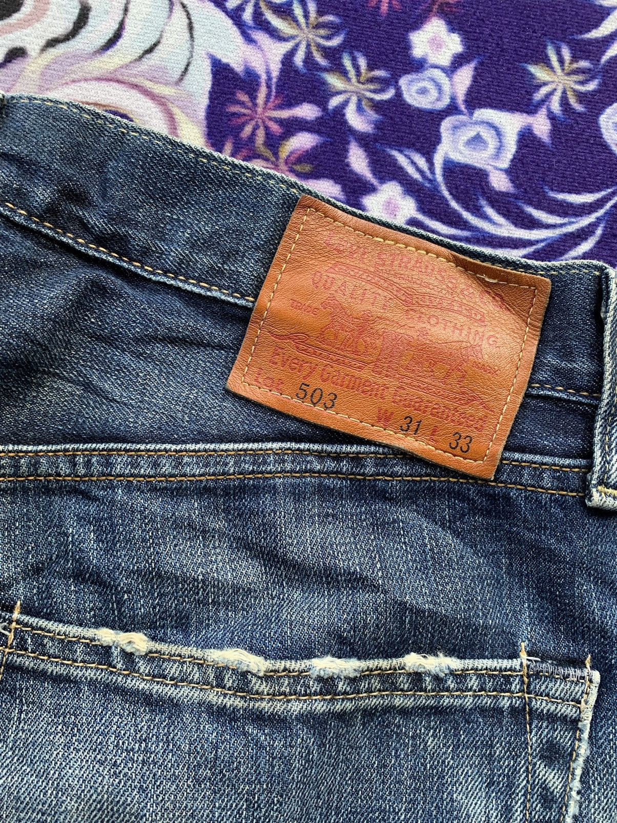 Levi's Levis 503 Faded Wash Denim Size US 32 / EU 48 - 13 Thumbnail