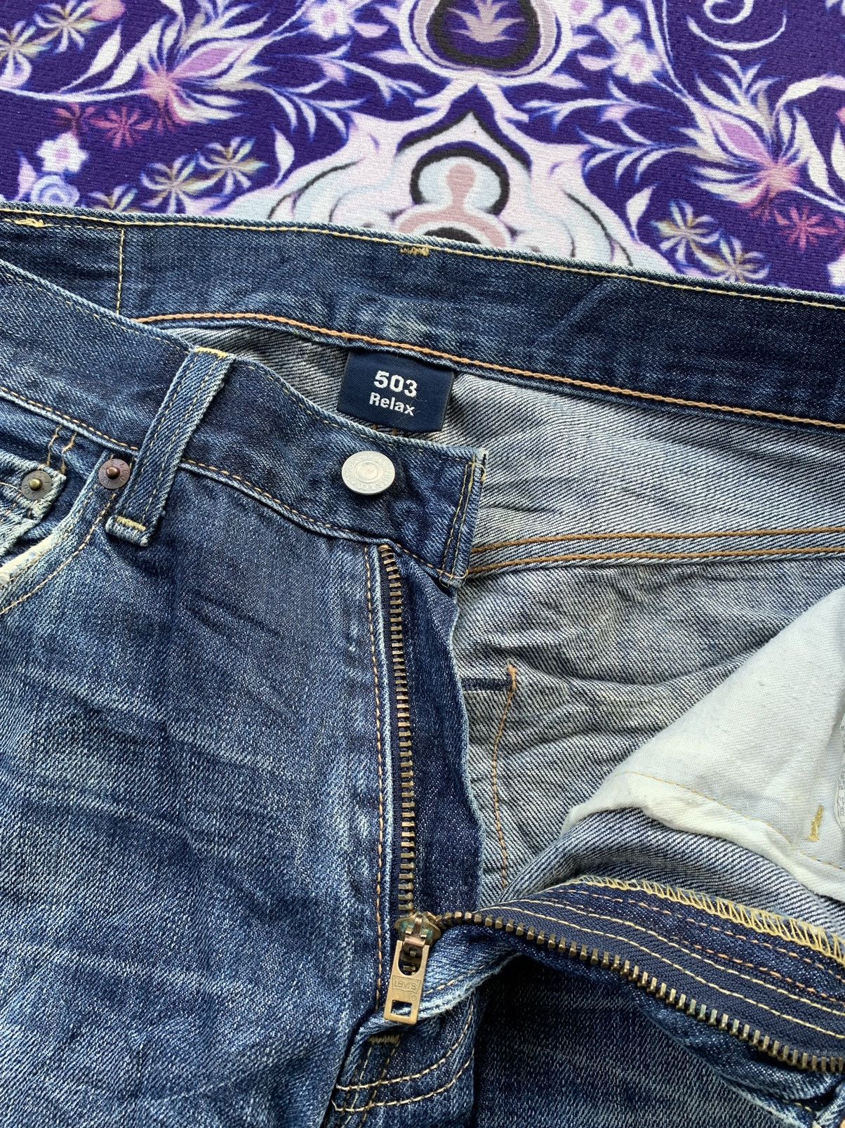 Levi's Levis 503 Faded Wash Denim Size US 32 / EU 48 - 7 Thumbnail