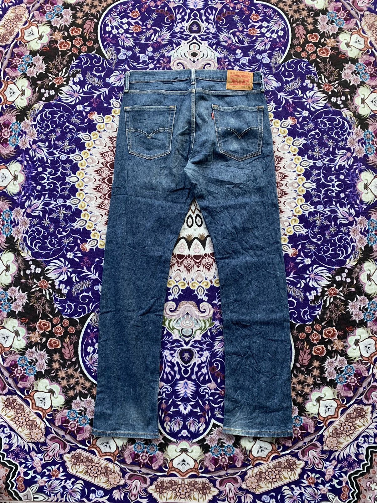 Levi's Levis 513 Faded Wash Denim Size US 34 / EU 50 - 7 Thumbnail