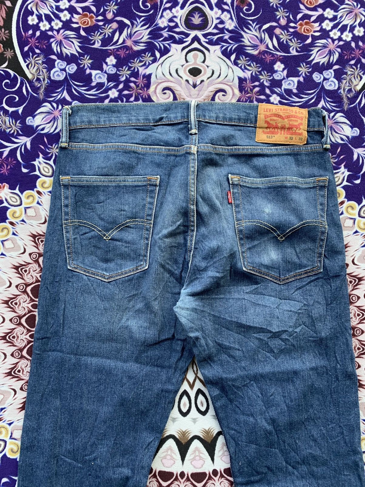 Levi's Levis 513 Faded Wash Denim Size US 34 / EU 50 - 9 Thumbnail