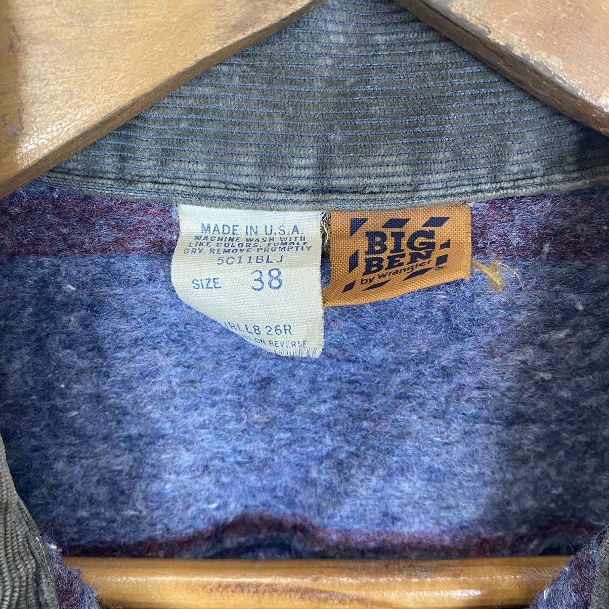 Vintage Vintage Big Ben by Wrangler blanket lining zipper jacket Size US M / EU 48-50 / 2 - 9 Thumbnail