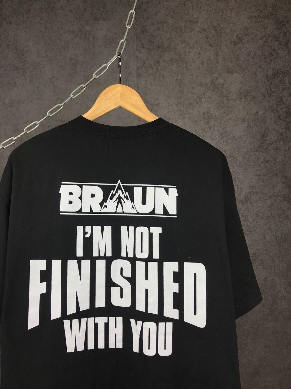 WWE Braun WWE WWF wrestling overprinted vintage tee Size US XL / EU 56 / 4 - 5 Thumbnail