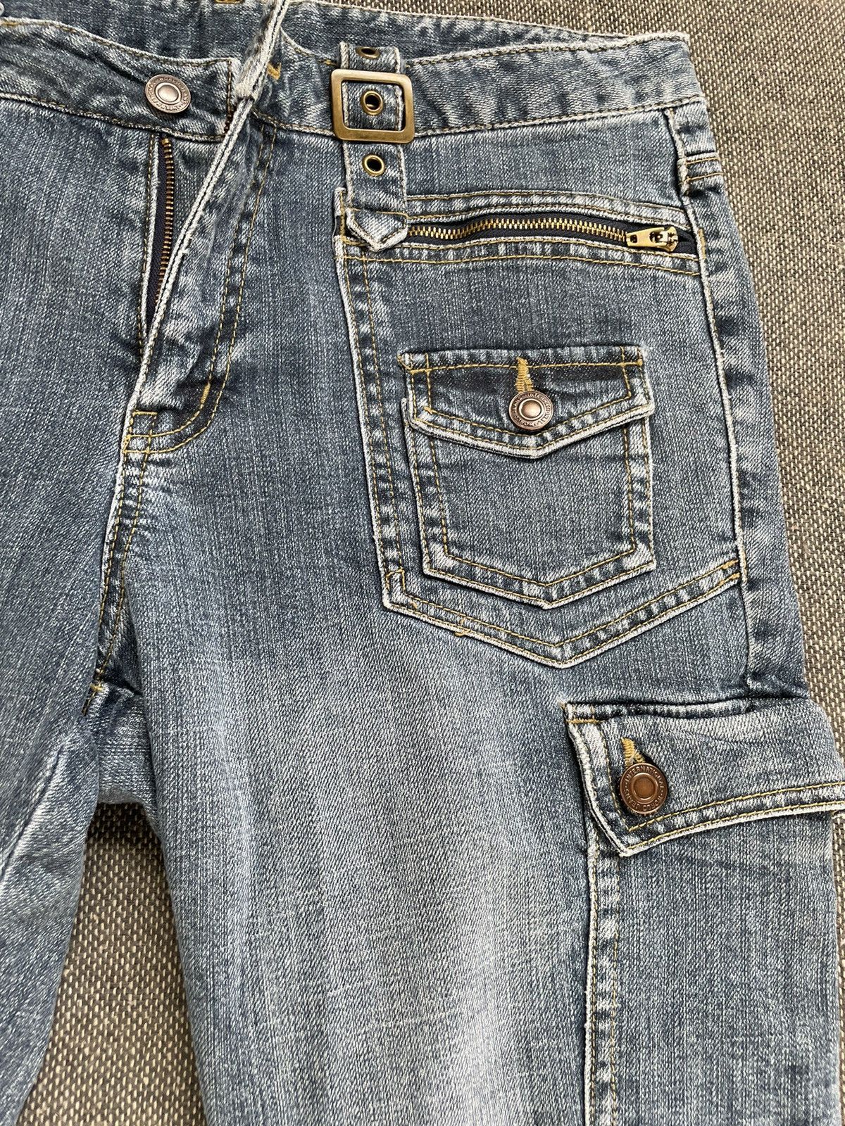 Japanese Brand Vintage Low Rise Flare Jeans World Jeans Size US 30 / EU 46 - 9 Thumbnail