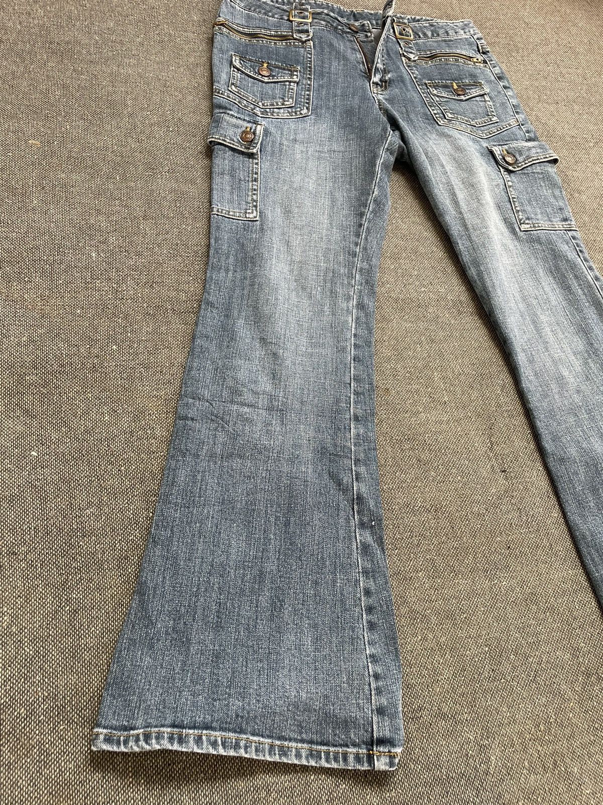 Japanese Brand Vintage Low Rise Flare Jeans World Jeans Size US 30 / EU 46 - 4 Thumbnail