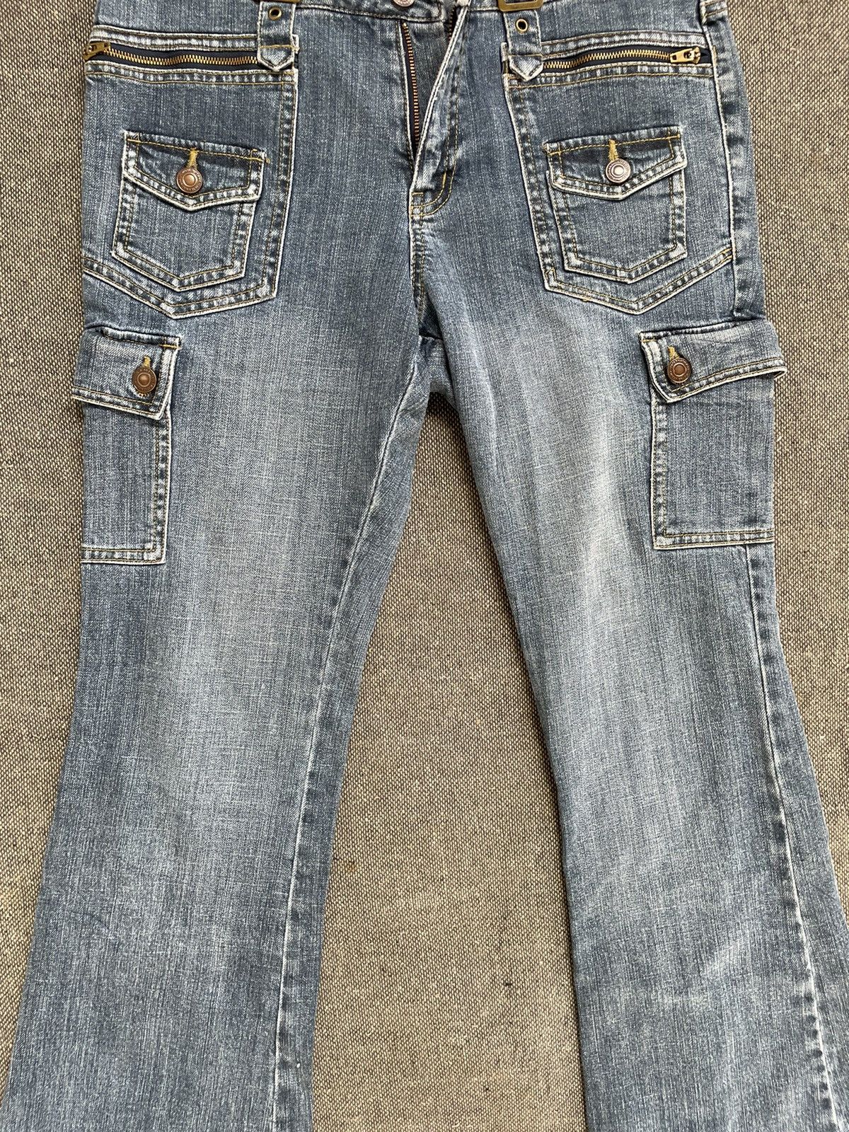 Japanese Brand Vintage Low Rise Flare Jeans World Jeans Size US 30 / EU 46 - 3 Thumbnail