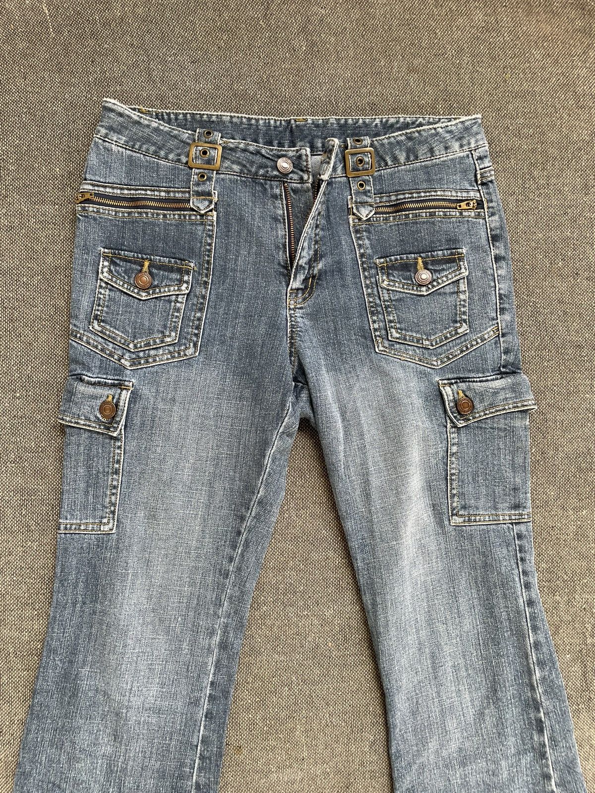 Japanese Brand Vintage Low Rise Flare Jeans World Jeans Size US 30 / EU 46 - 2 Thumbnail