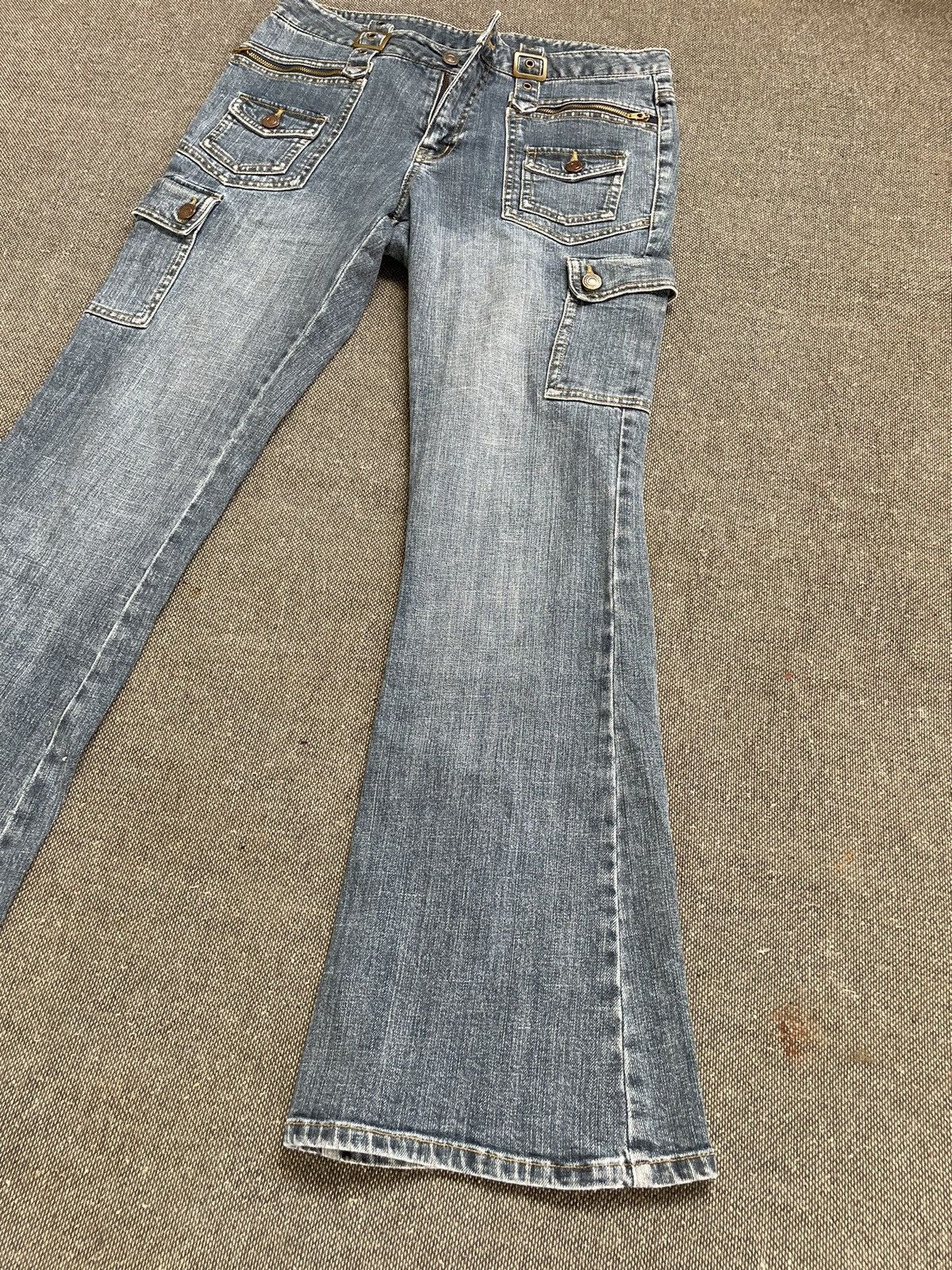 Japanese Brand Vintage Low Rise Flare Jeans World Jeans Size US 30 / EU 46 - 5 Thumbnail