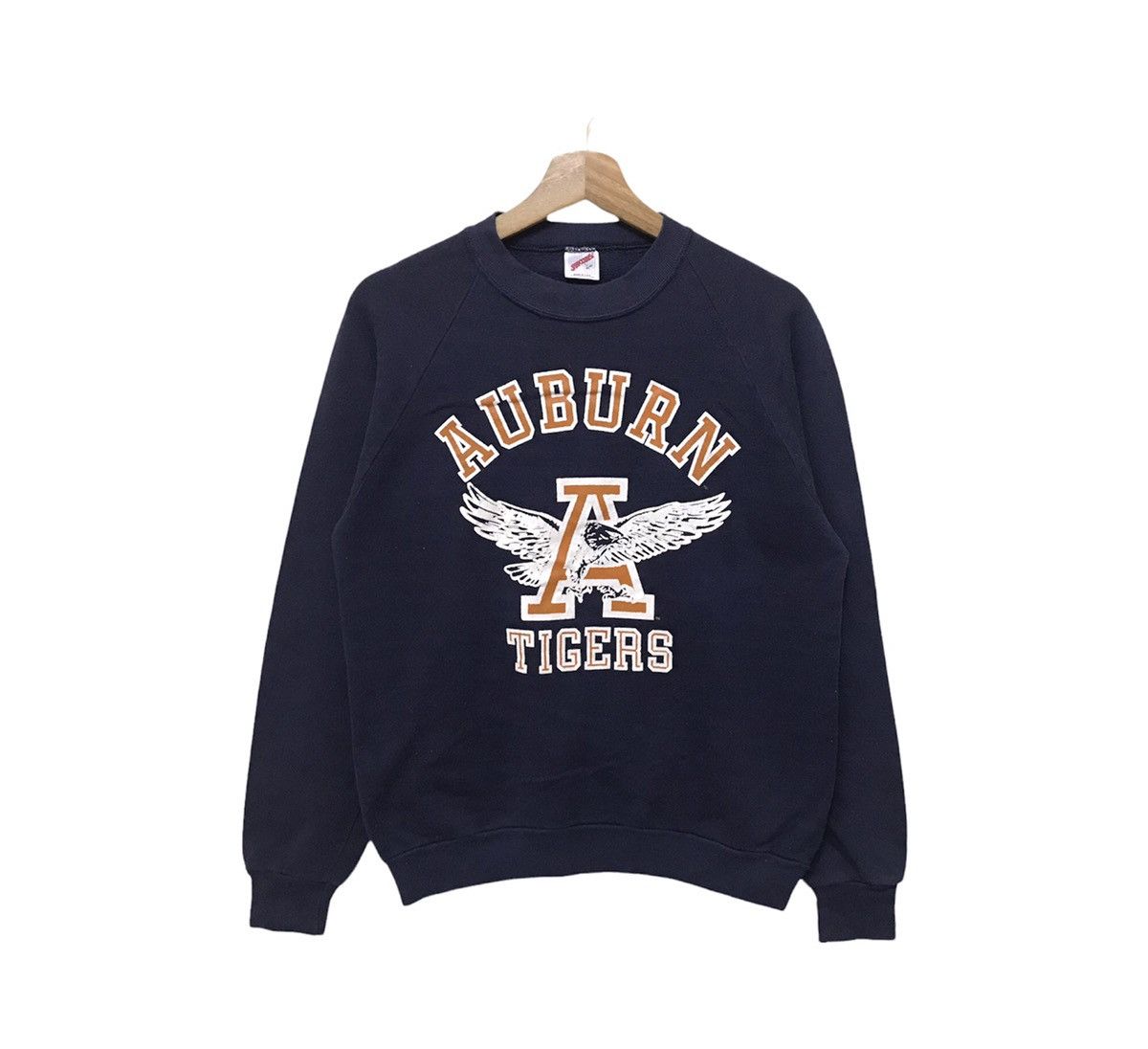 image of Jerzees Auburn Tigers Sweatshirt Big Logo in Blue, Men's (Size Small)