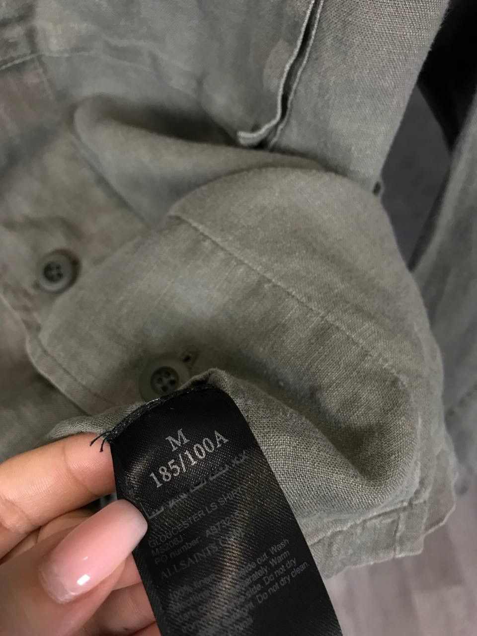 Allsaints Allsaints luxury streetwear linen shirt Size US M / EU 48-50 / 2 - 4 Thumbnail