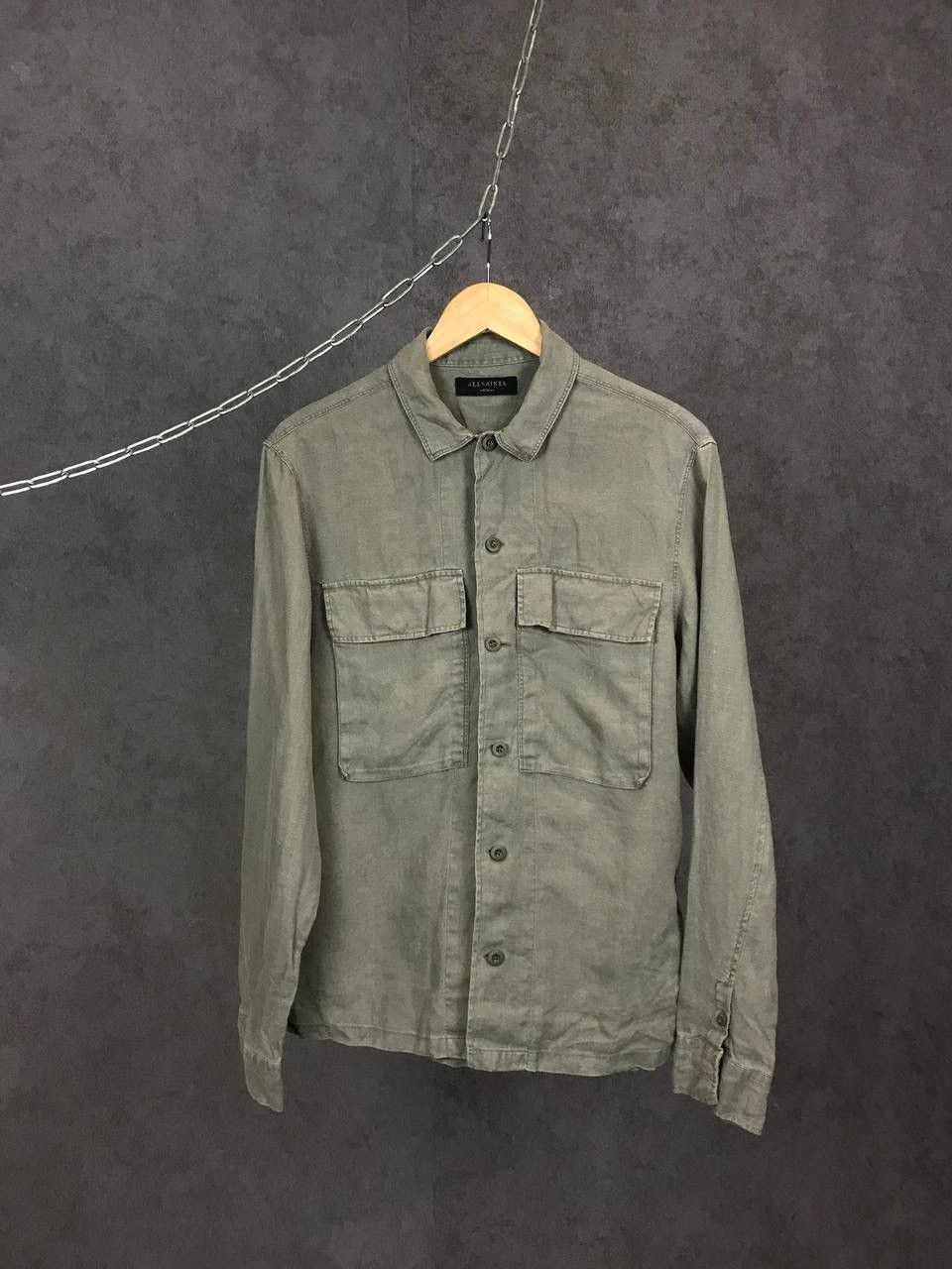 Allsaints Allsaints luxury streetwear linen shirt Size US M / EU 48-50 / 2 - 1 Thumbnail