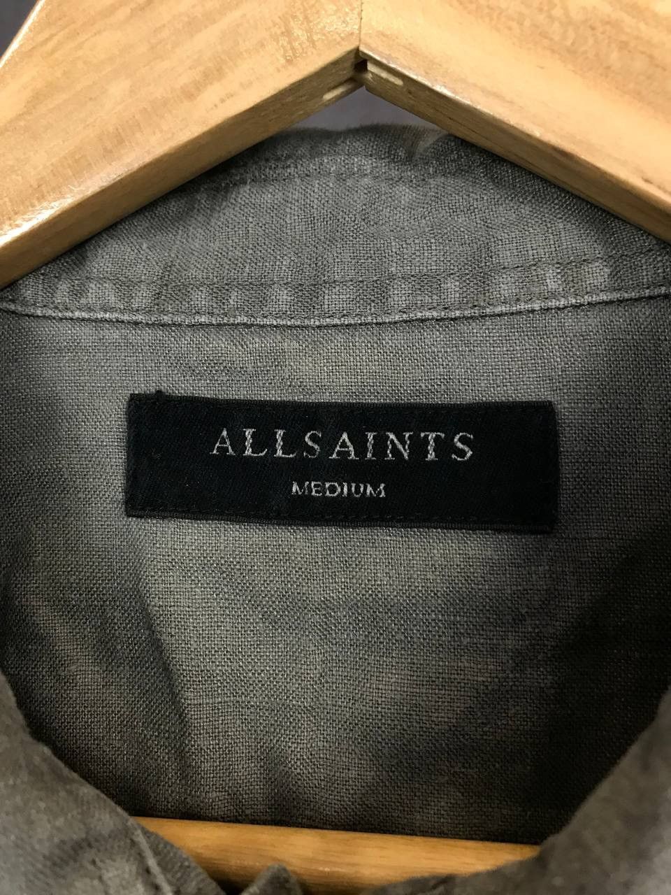 Allsaints Allsaints luxury streetwear linen shirt Size US M / EU 48-50 / 2 - 3 Thumbnail
