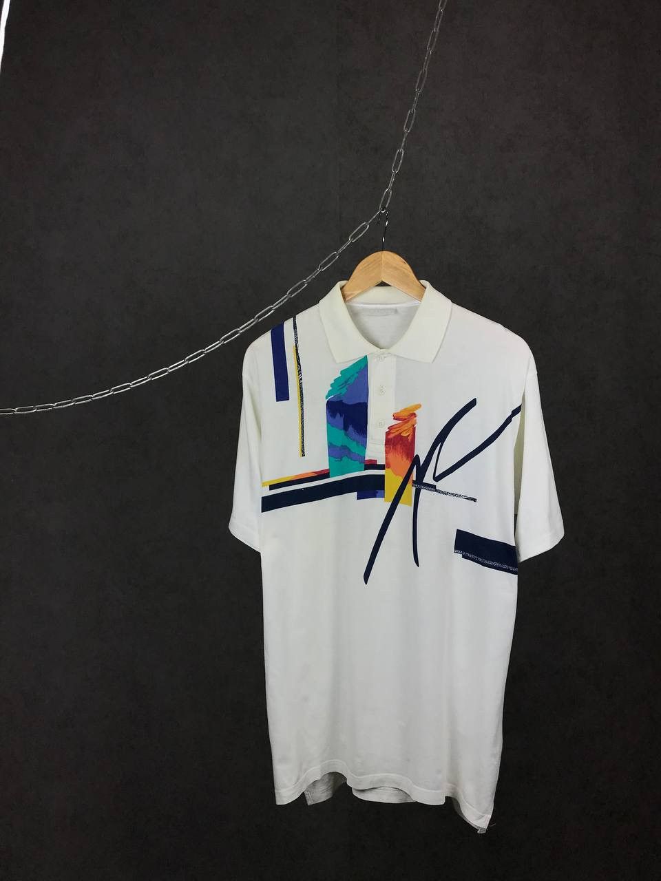 Adidas vintage streetwear Andre Agassi polo tee