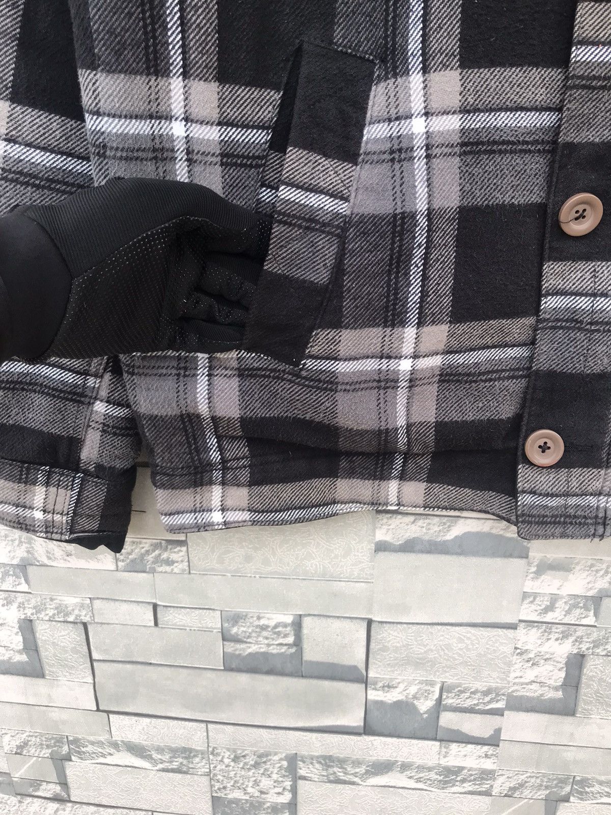 Flannel Vintage Quiksilver Sherpa-Lined Fleece Flannel Jacket Size US L / EU 52-54 / 3 - 9 Thumbnail