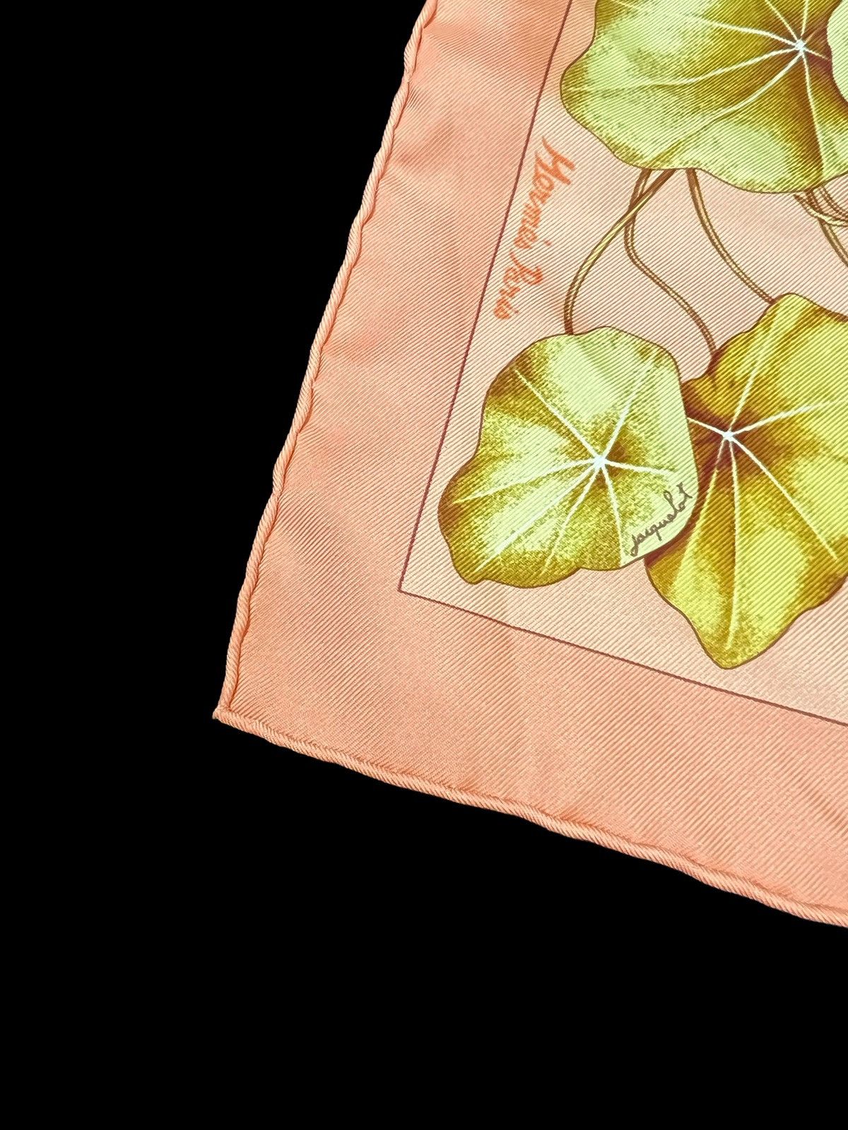GRAIL🔥OG Hermes Paris Les Capucines Silk Pocket Square Scarf