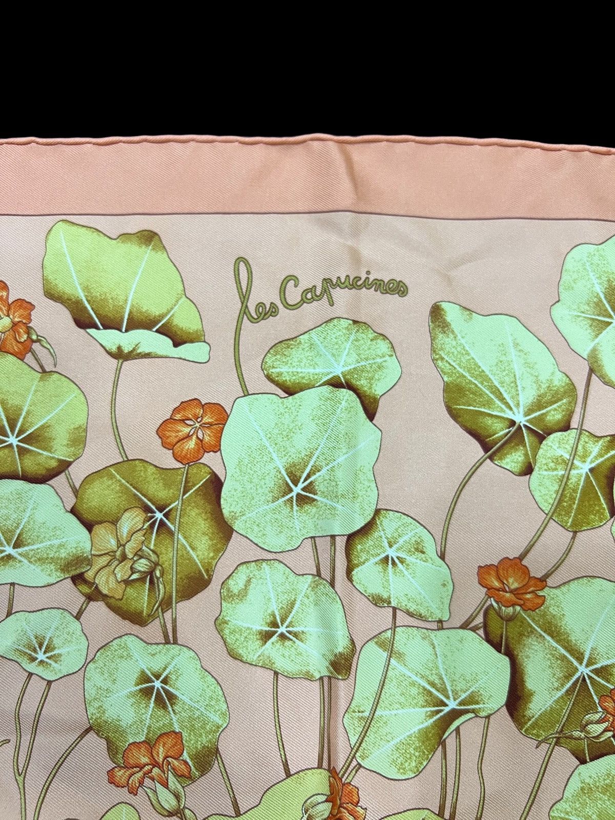GRAIL🔥OG Hermes Paris Les Capucines Silk Pocket Square Scarf