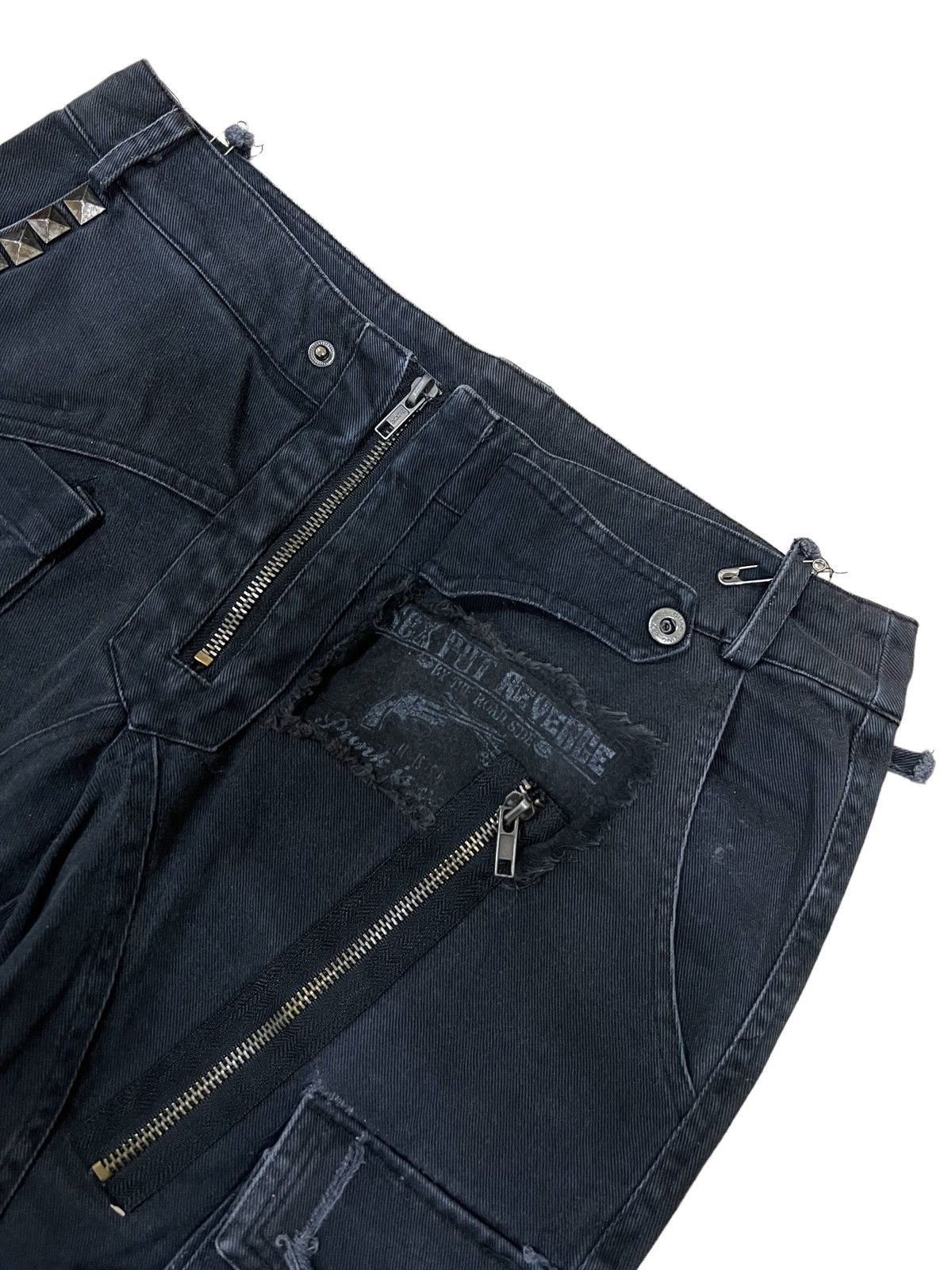 Hysteric Glamour SICK🔥Sex Pot Revenge 💀 Multi Pocket Bondage Tactical Pants Size US 29 - 6 Thumbnail