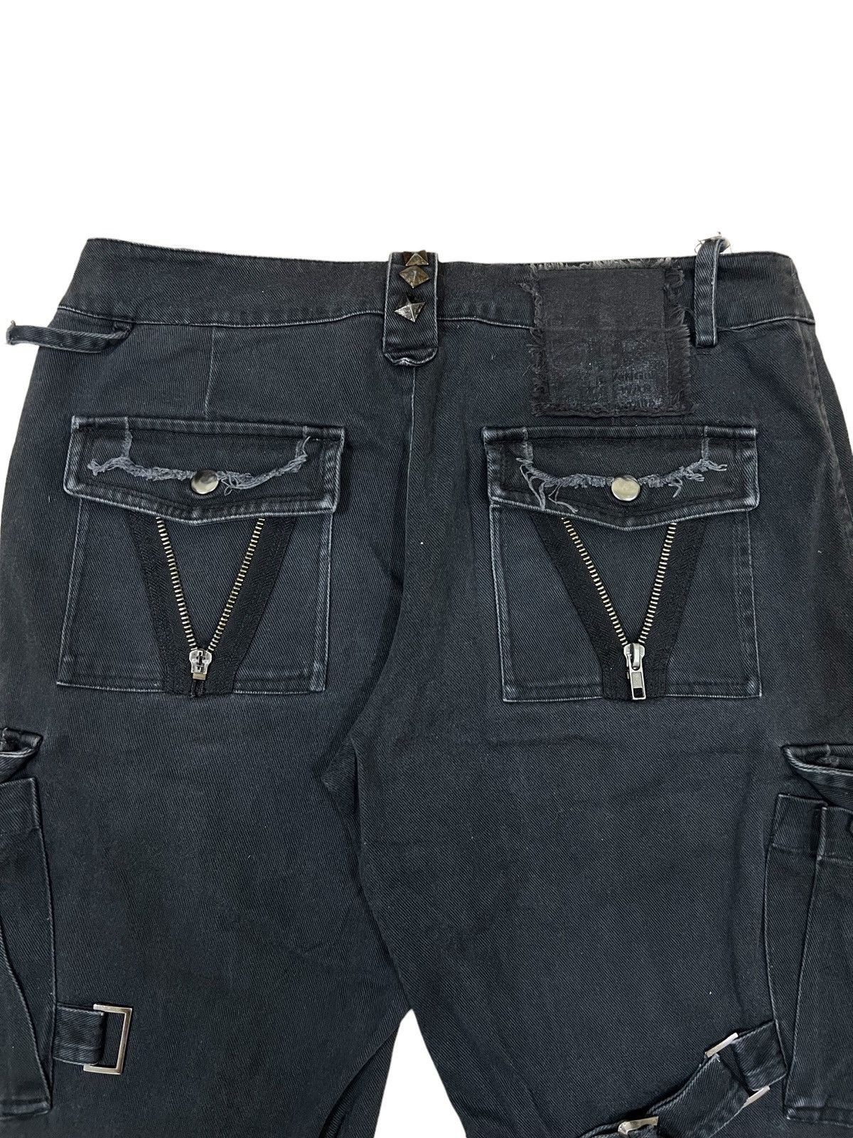 Hysteric Glamour SICK🔥Sex Pot Revenge 💀 Multi Pocket Bondage Tactical Pants Size US 29 - 10 Thumbnail
