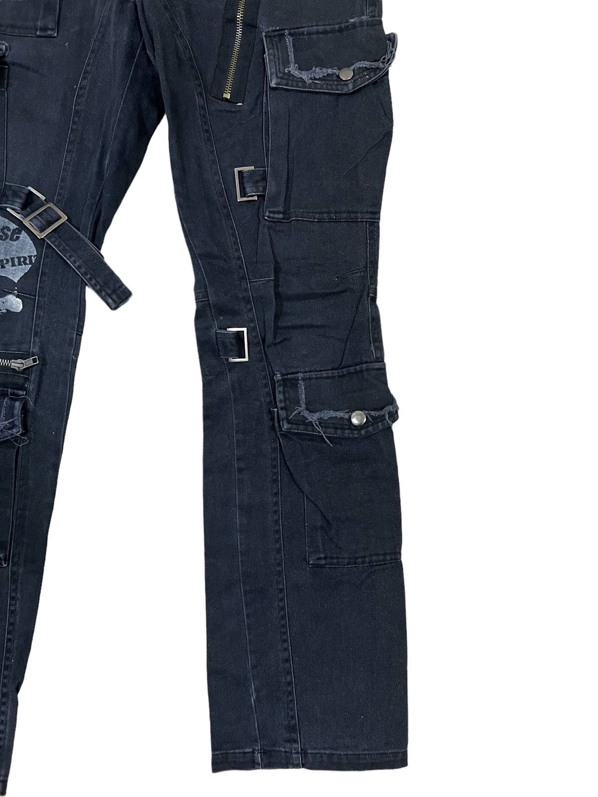 Hysteric Glamour SICK🔥Sex Pot Revenge 💀 Multi Pocket Bondage Tactical Pants Size US 29 - 5 Thumbnail