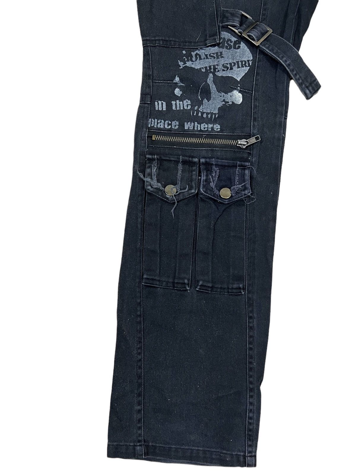 Hysteric Glamour SICK🔥Sex Pot Revenge 💀 Multi Pocket Bondage Tactical Pants Size US 29 - 4 Thumbnail