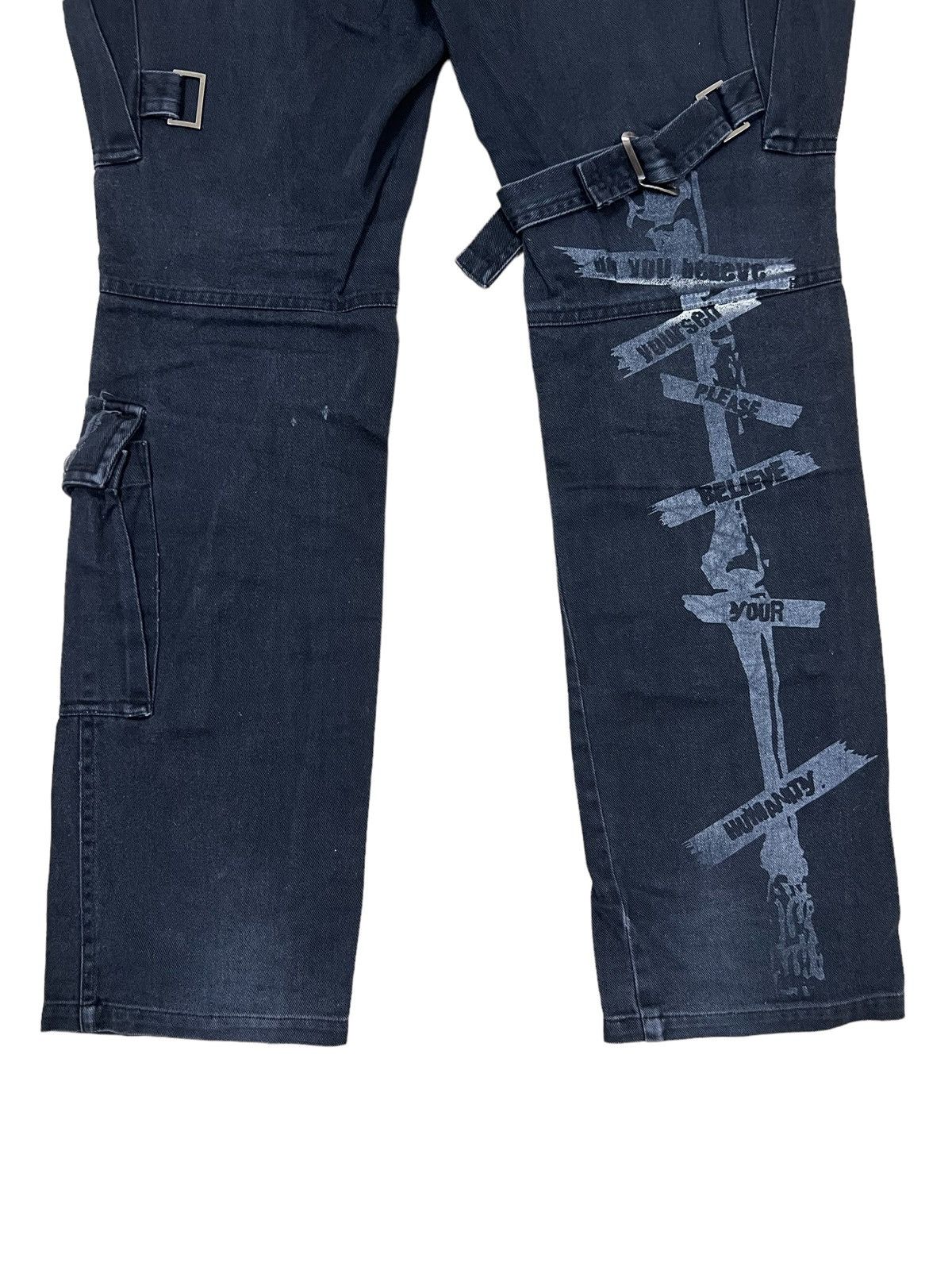 Hysteric Glamour SICK🔥Sex Pot Revenge 💀 Multi Pocket Bondage Tactical Pants Size US 29 - 9 Thumbnail