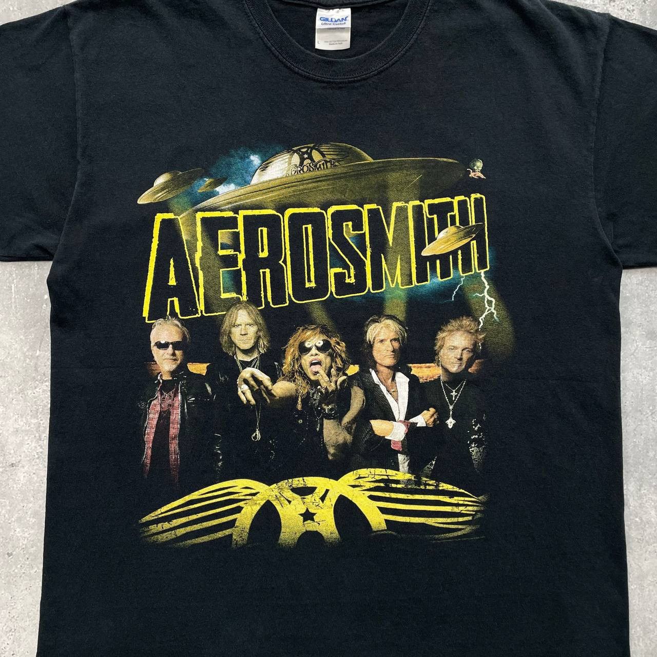 Band Tees Aerosmith The Global Warming Tour 2014 T Shirt Black Size L Size US L / EU 52-54 / 3 - 4 Thumbnail