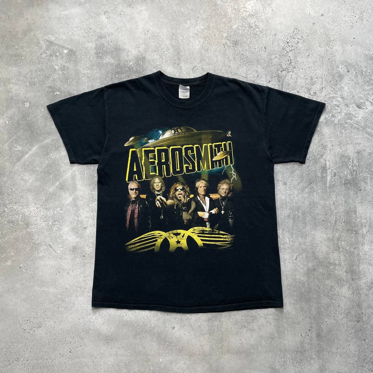 Band Tees Aerosmith The Global Warming Tour 2014 T Shirt Black Size L Size US L / EU 52-54 / 3 - 1 Thumbnail