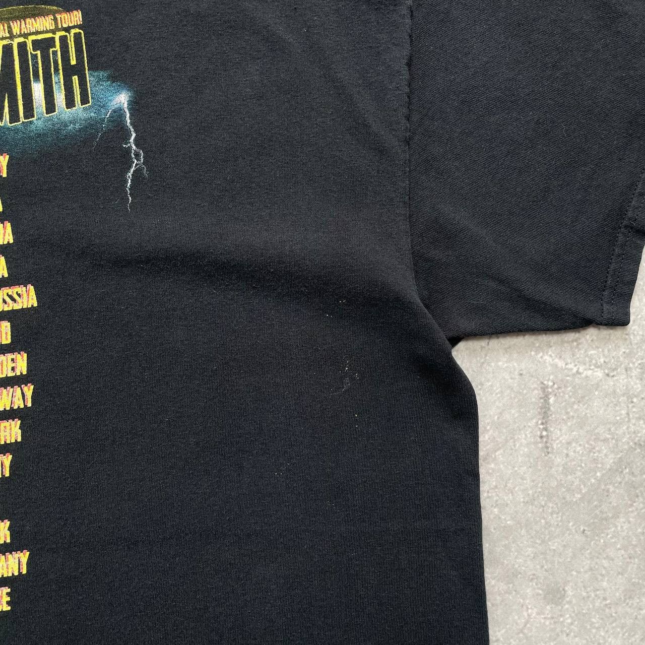 Band Tees Aerosmith The Global Warming Tour 2014 T Shirt Black Size L Size US L / EU 52-54 / 3 - 20 Thumbnail