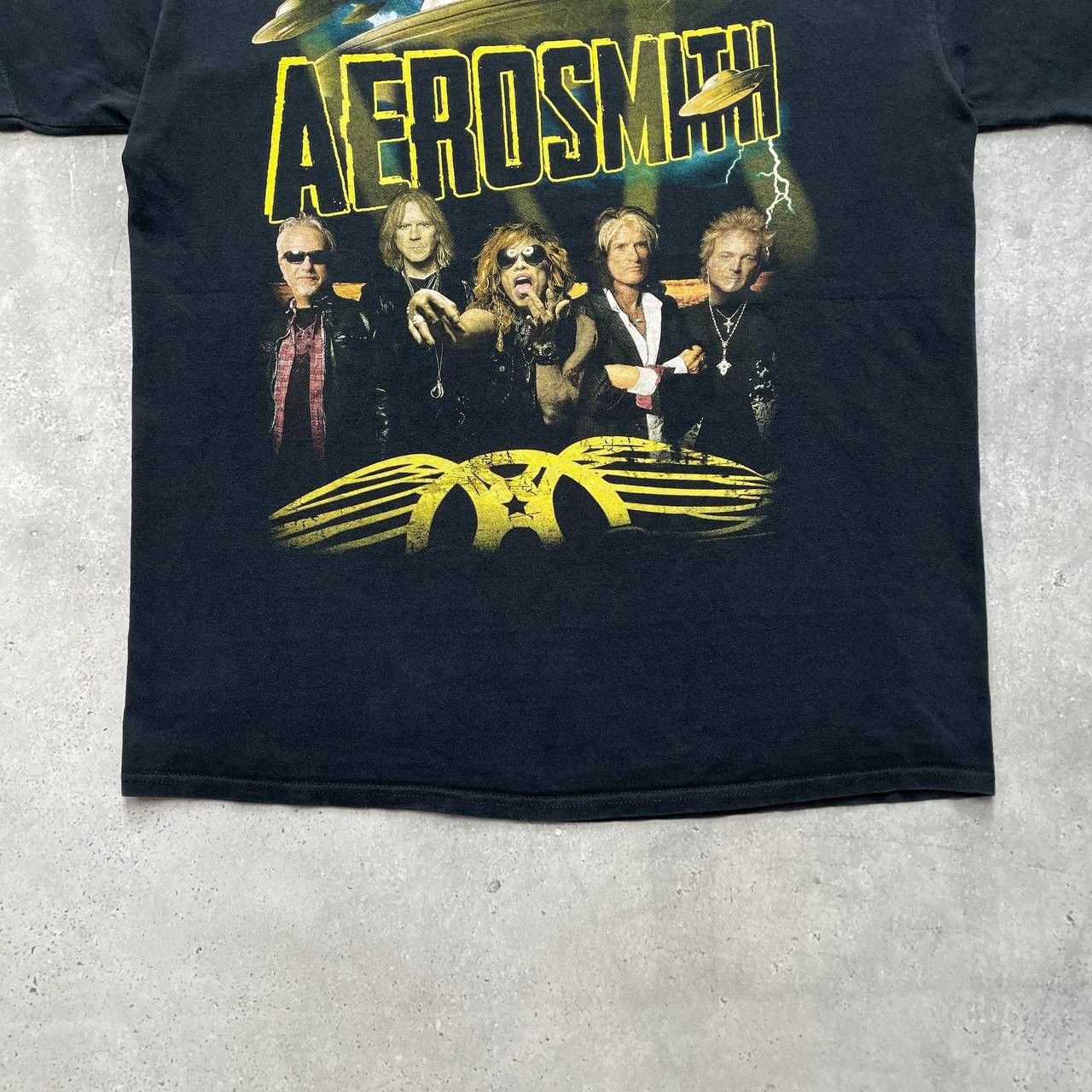 Band Tees Aerosmith The Global Warming Tour 2014 T Shirt Black Size L Size US L / EU 52-54 / 3 - 13 Thumbnail