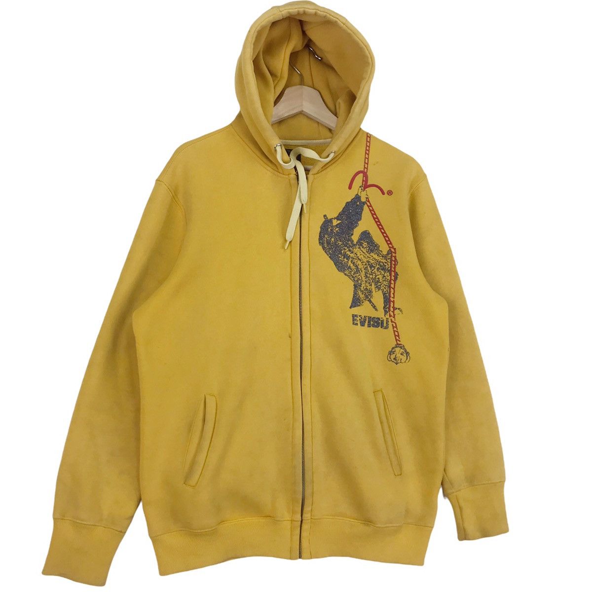 Evisu Evisu Sun Faded Zipper Samurai Hoodie Size US M / EU 48-50 / 2 - 4 Thumbnail