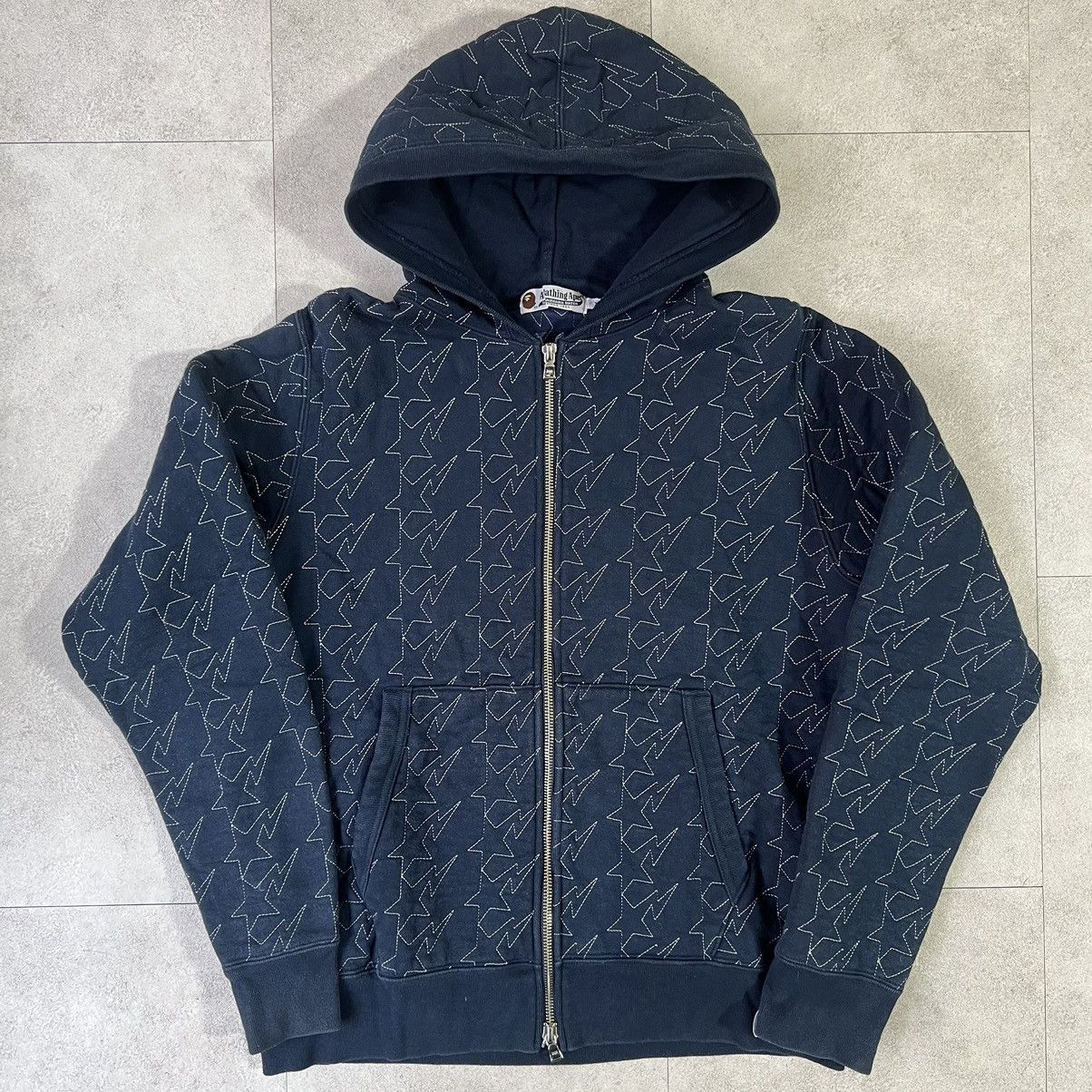 Bape Bapesta embroidery Varsity Jacket