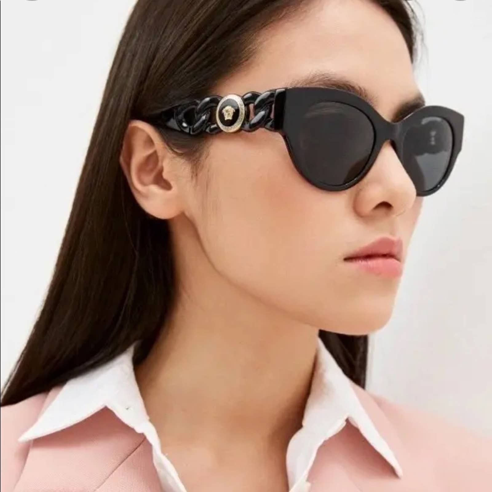 ?Authentic NEW VERSACE VE4395
GB1/87 SUNGLASSES VE
4395 VERSACE VE4395 Sunglasses (VE4395 GB1/87 59) - With Gold  main image 3