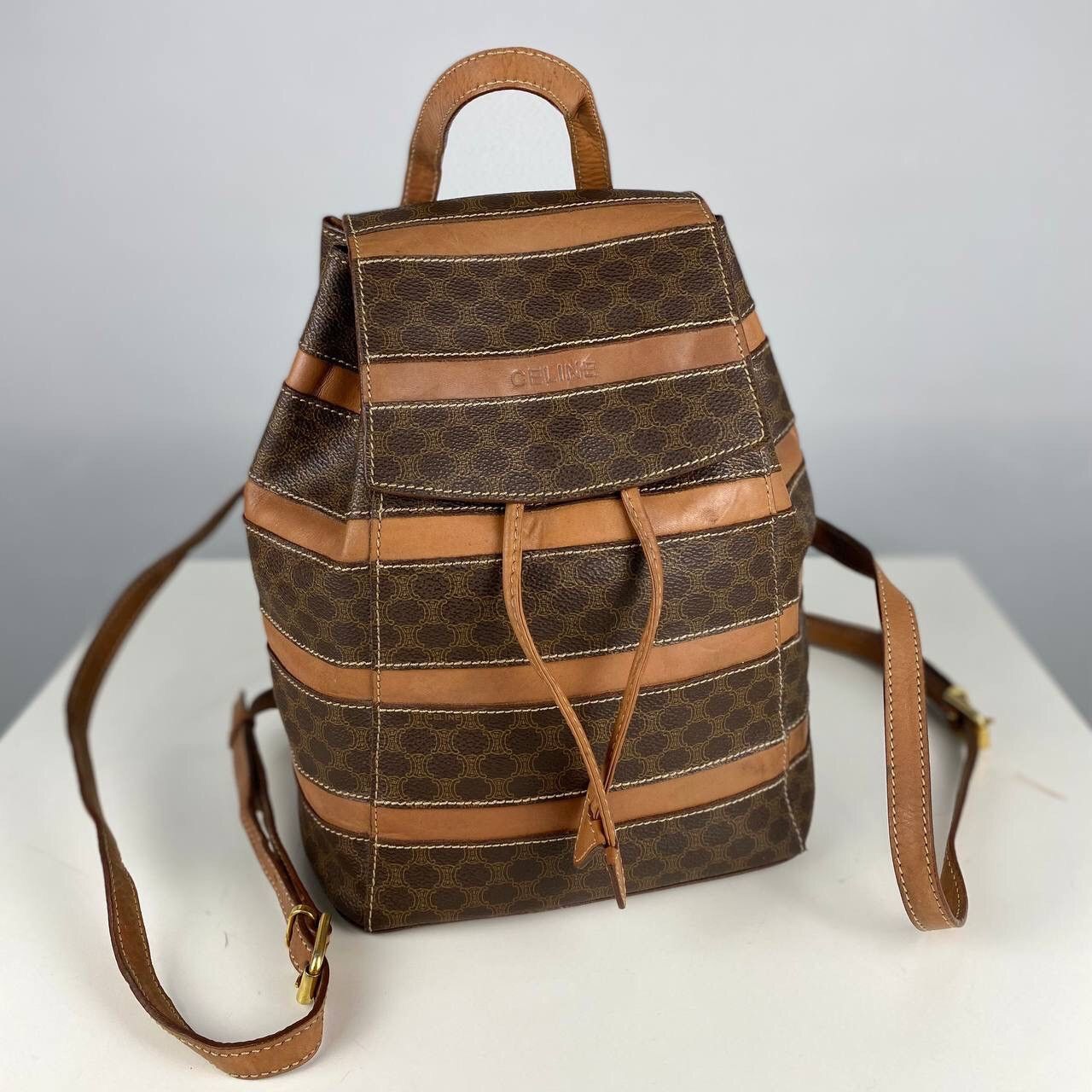 Authentic Celine Macadam Small Backpack