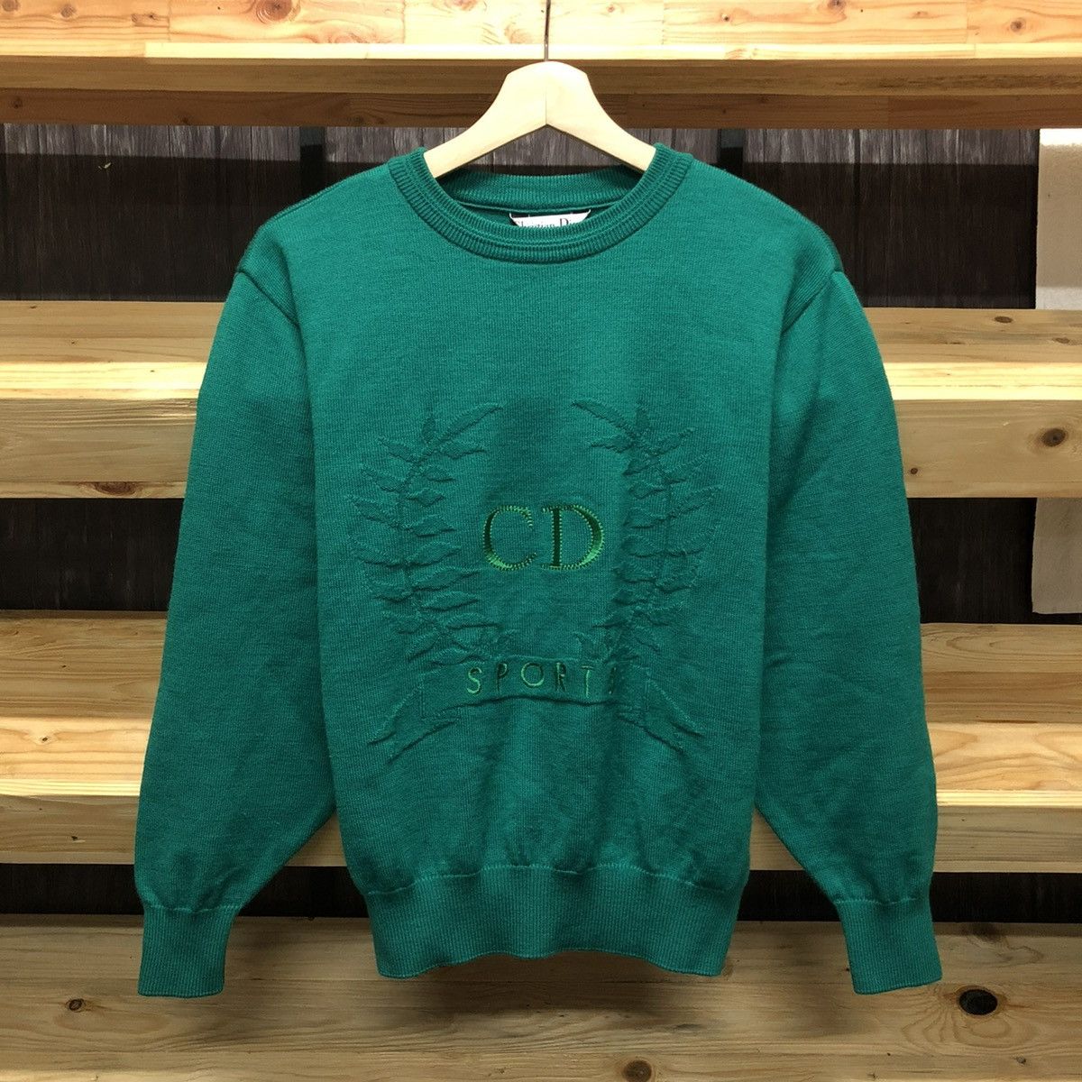 Vintage Christian Dior Sports Sweatshirt Monogram Turtleneck