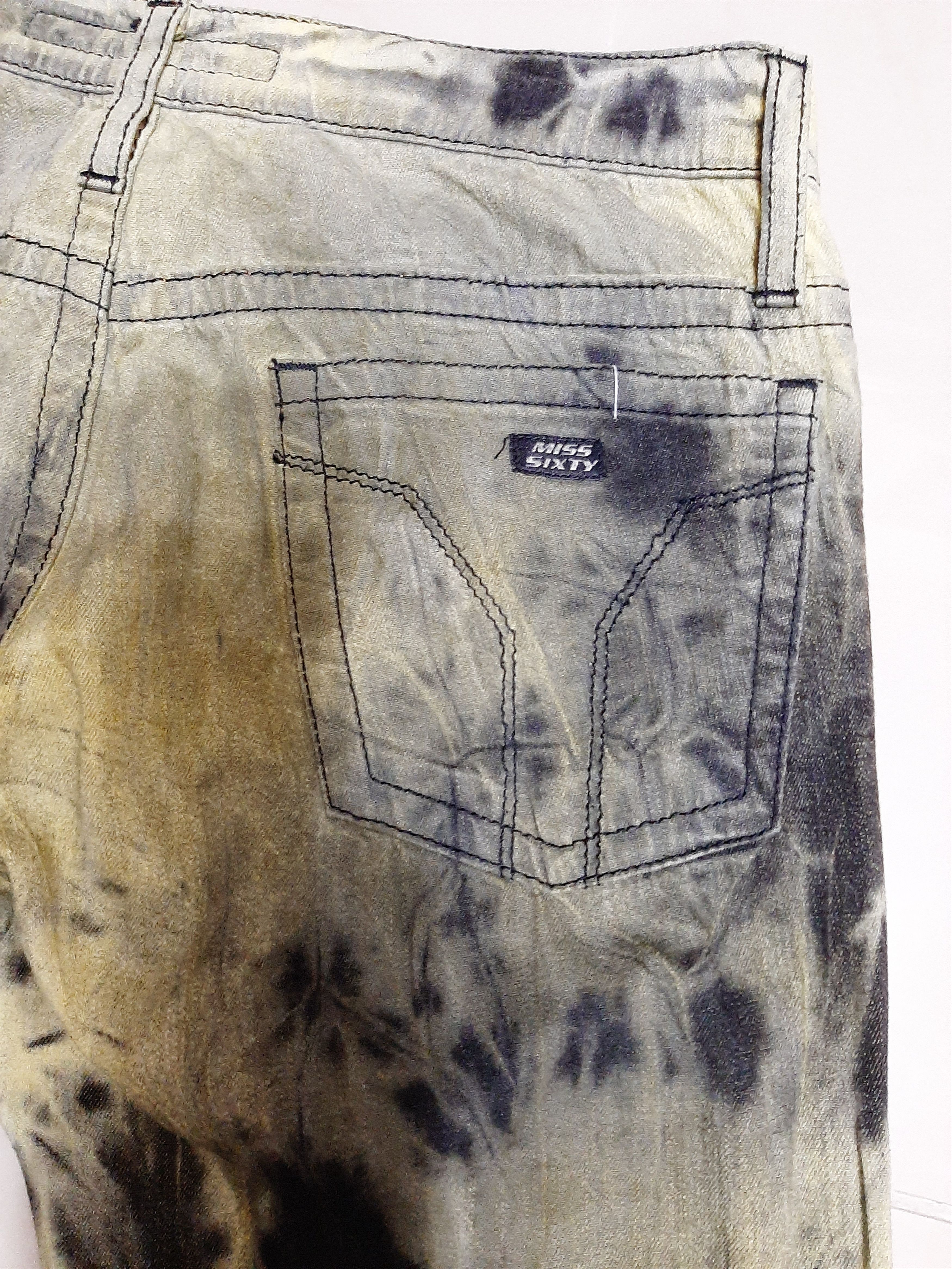 Designer × Miss Sixty Miss Sixty Skinny zippers🔥punk goth distressed jeans🔥 Size 25" / US 0 / IT 36 - 6 Thumbnail