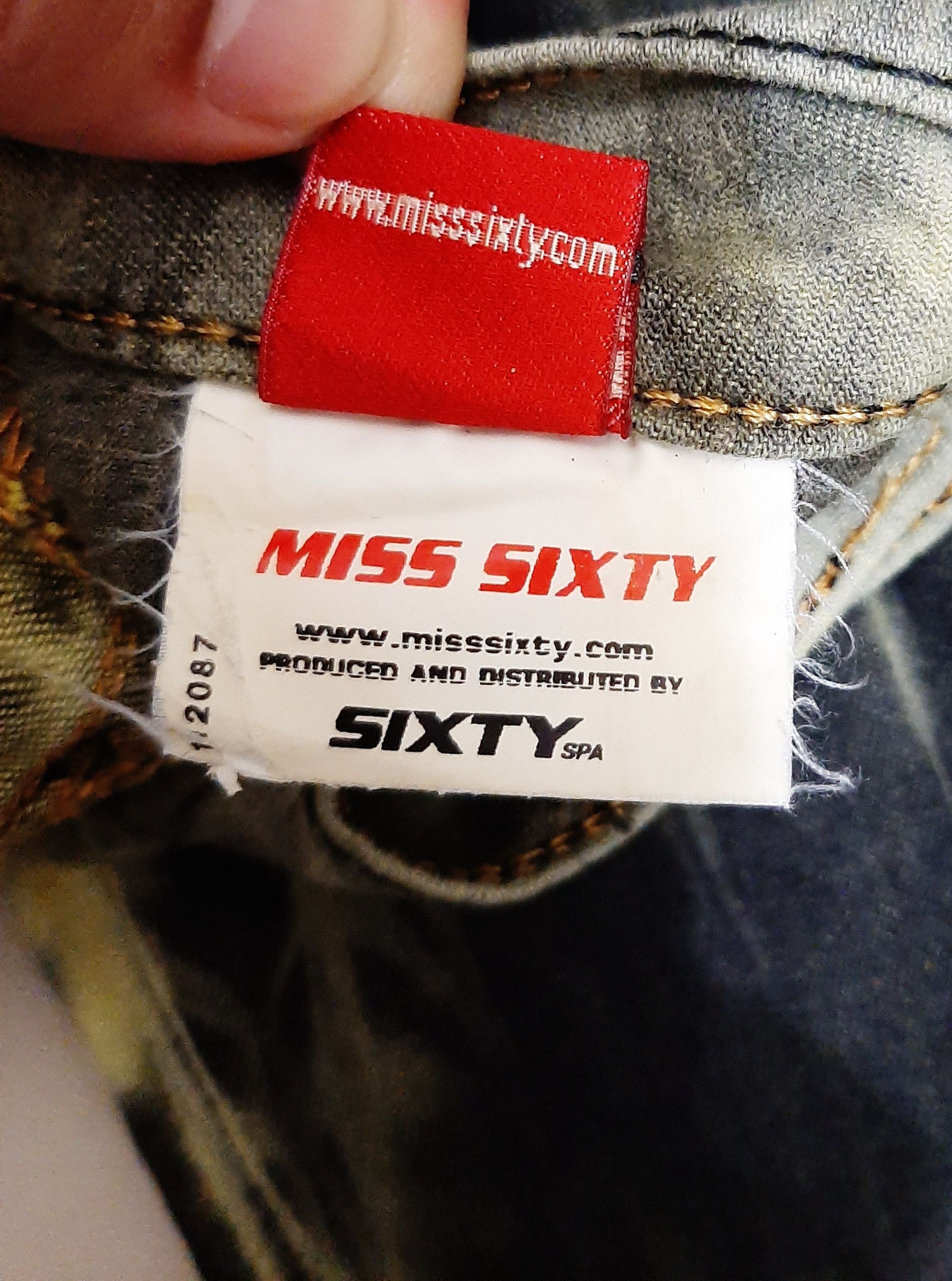 Designer × Miss Sixty Miss Sixty Skinny zippers🔥punk goth distressed jeans🔥 Size 25" / US 0 / IT 36 - 10 Thumbnail