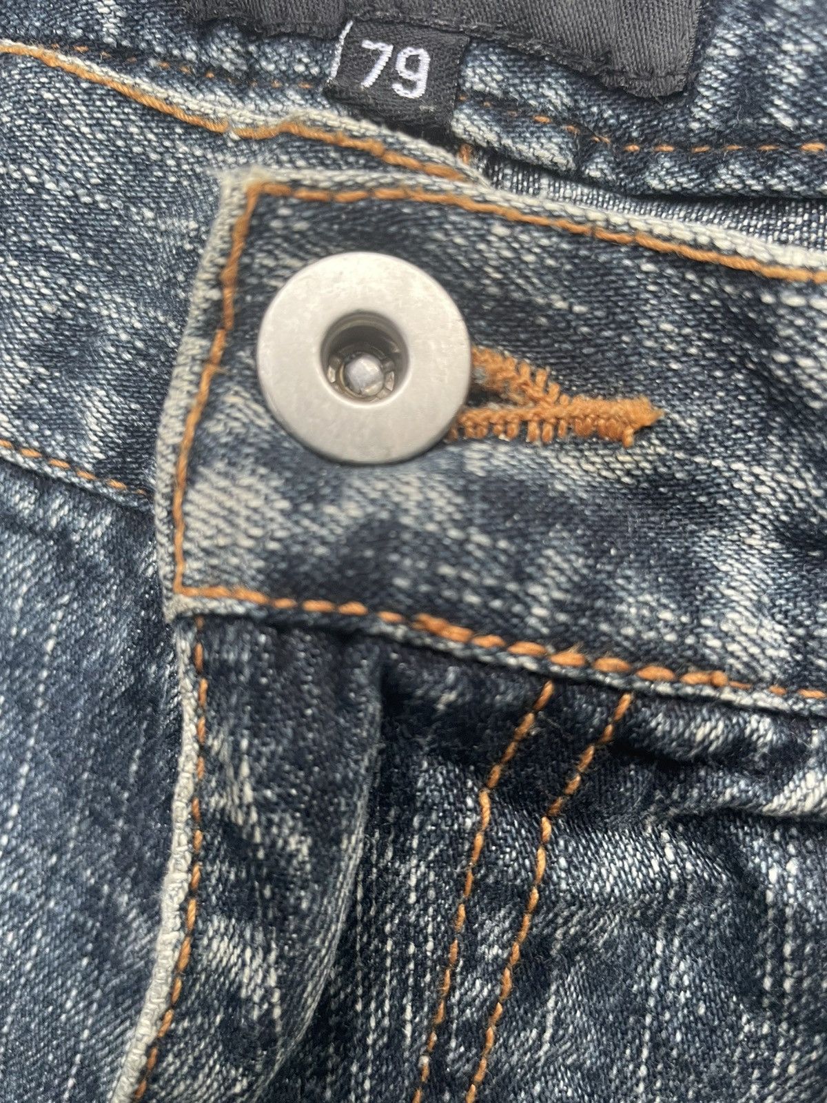 Japanese Brand Freebeat Diag Distresed Denim Size US 30 / EU 46 - 14 Thumbnail