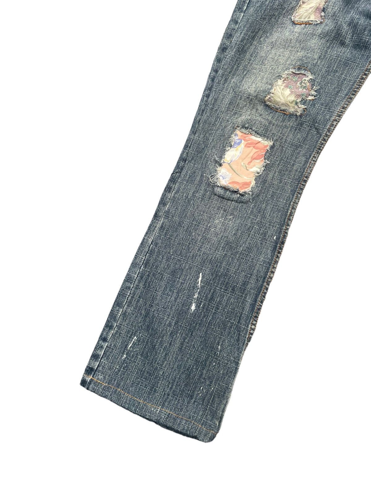 Japanese Brand Freebeat Diag Distresed Denim Size US 30 / EU 46 - 4 Thumbnail